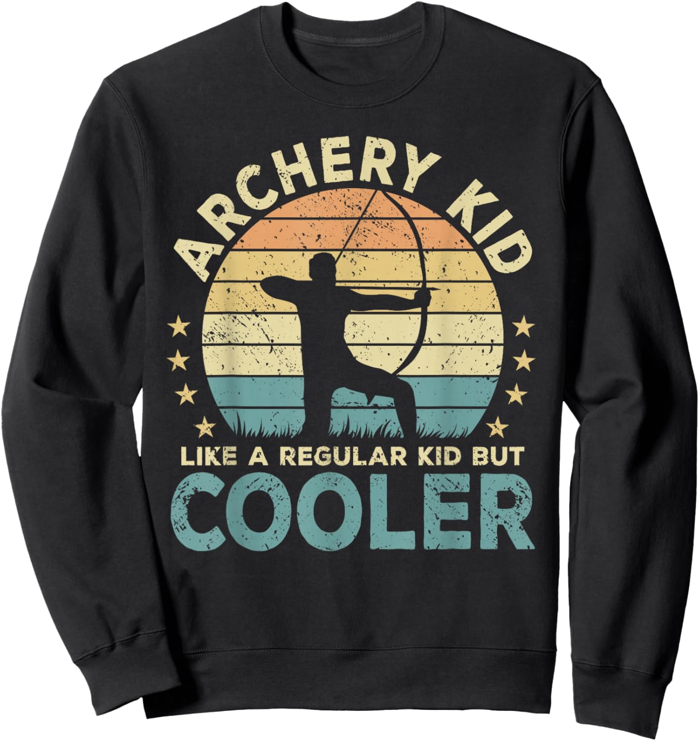 Archery Kid Archer Funny Bow And Arrow Sweatshirt - Sweatshirt | Black