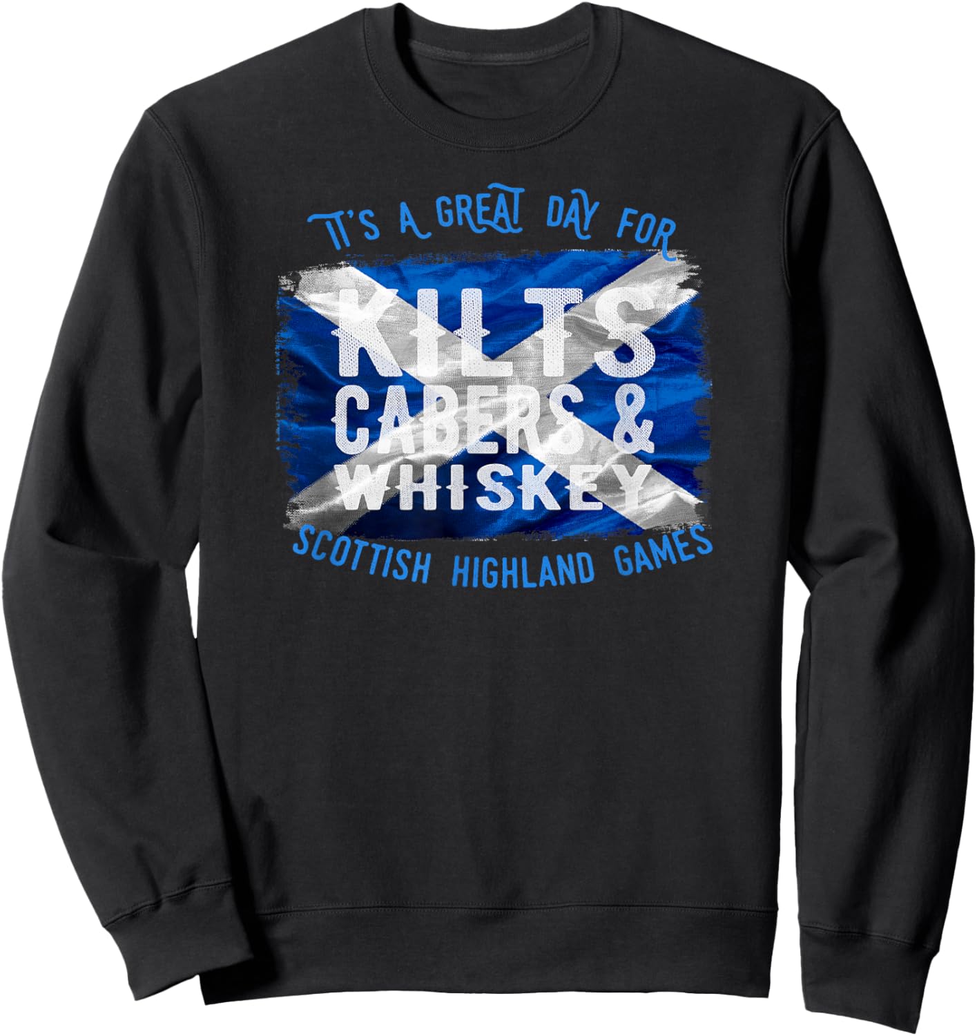 Kilts Cabers & Whiskey Scottish Highland Games Shirt für Herren Sweatshirt - Sweatshirt | Black