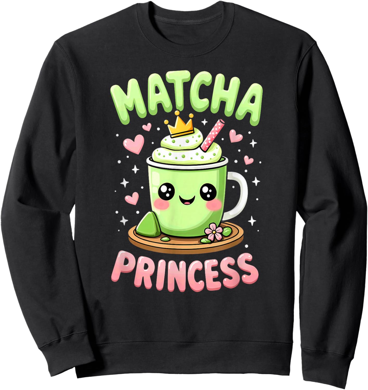 Matcha Princess Halloween Sweatshirt - Sweatshirt | Black