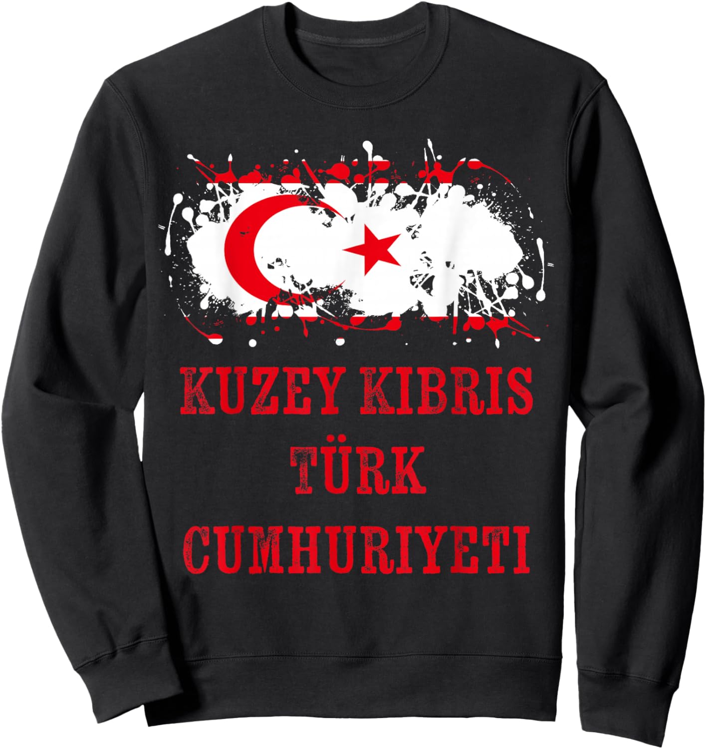 Northern Cyprian enthusiasts for Turkish of Northern Cyprus Sweatshirt - Sweatshirt | Black
