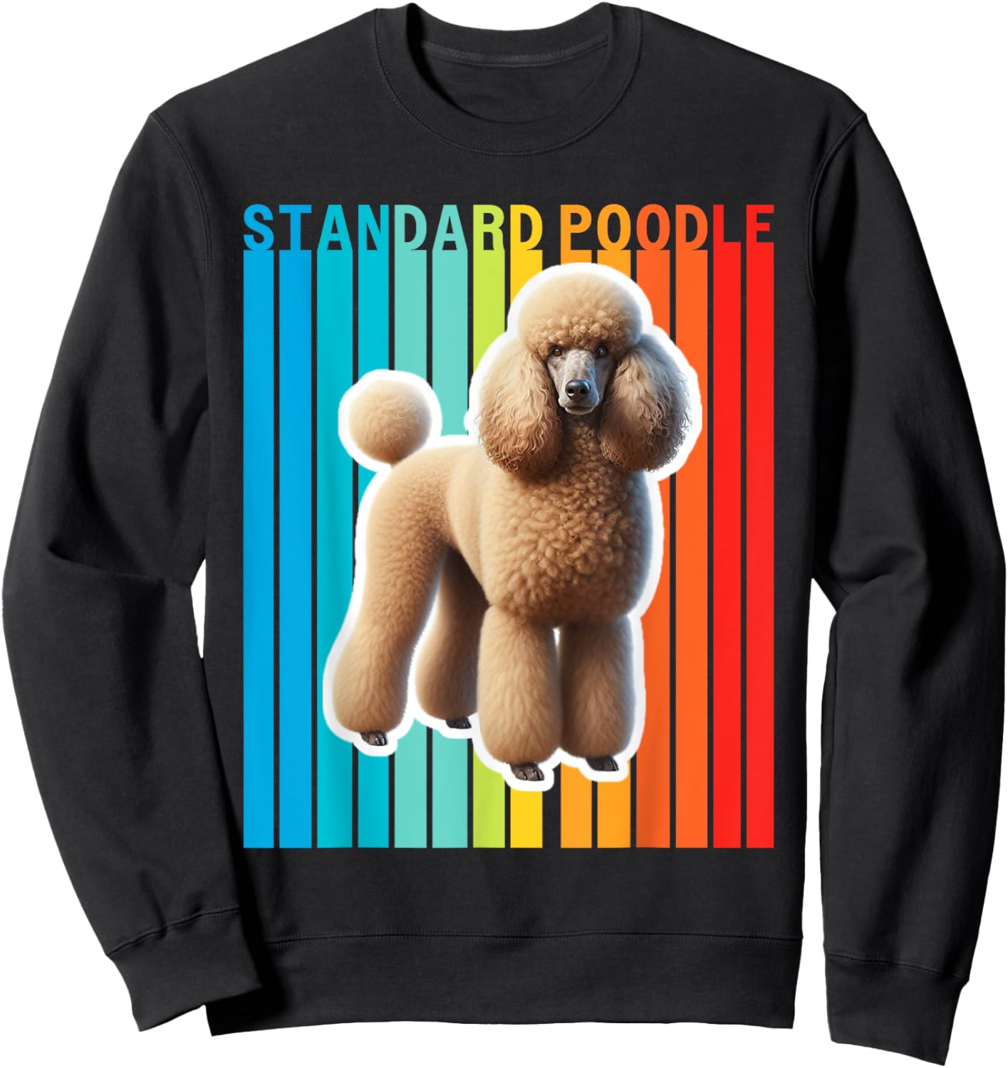 Colorful Standard Poodle Sweatshirt - Sweatshirt | Black