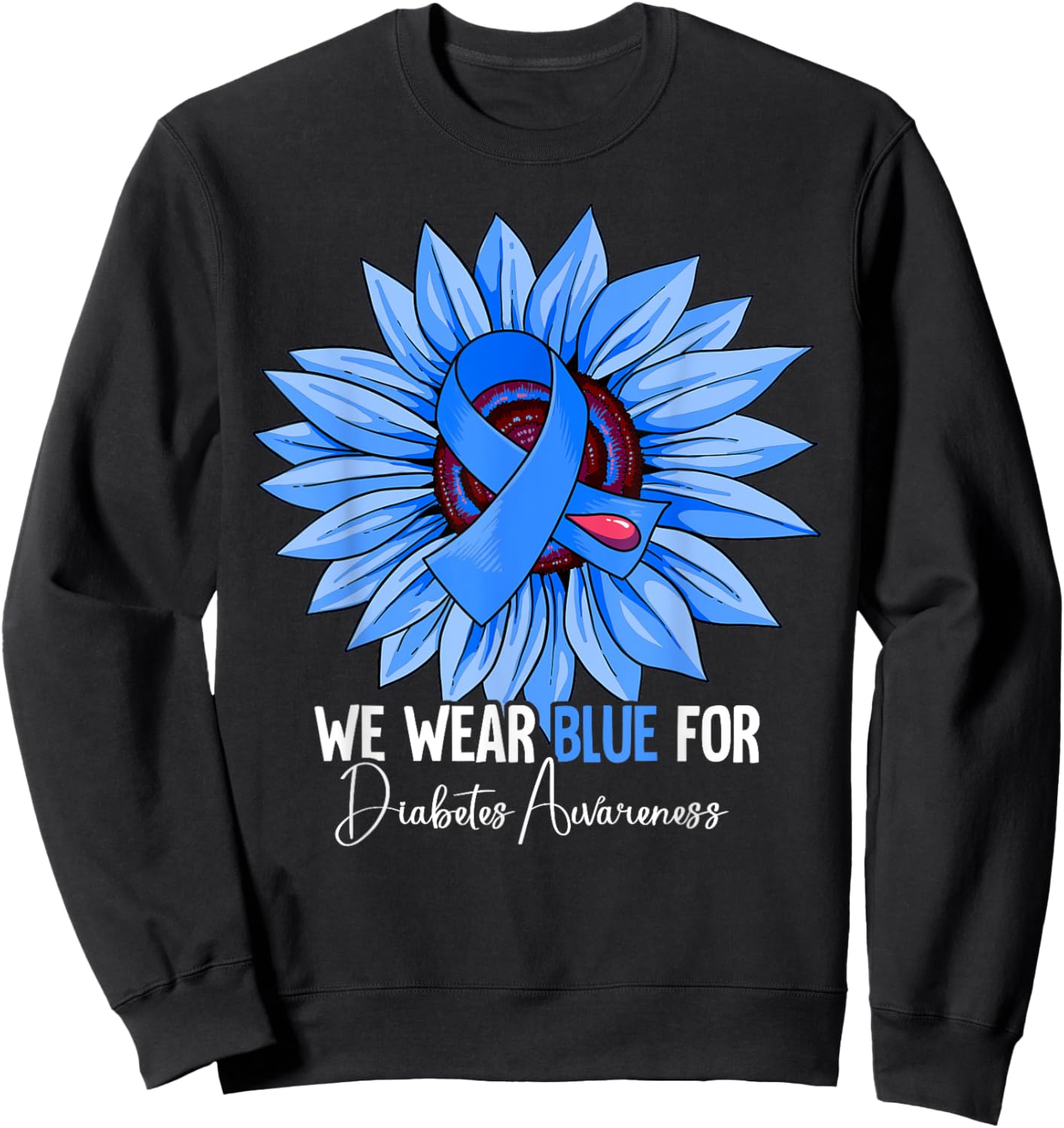 Diabetes Awareness Sweatshirt - Sweatshirt | Black