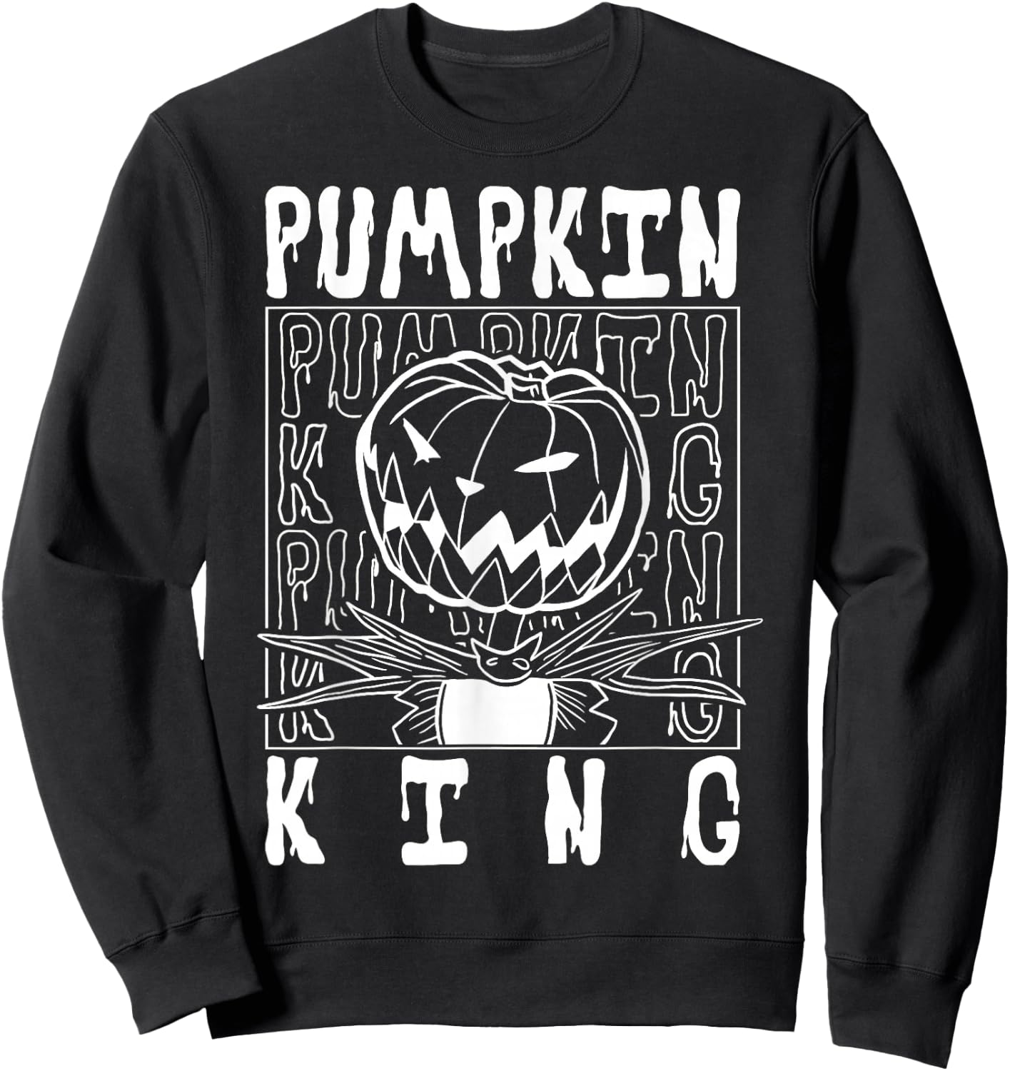 Disney The Nightmare Before Christmas Pumpkin King Stack Sweatshirt - Sweatshirt | Black