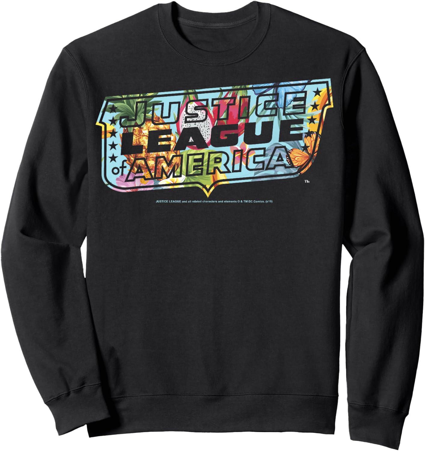 DC Comics Justice League Dragon Fruit Logo Sweatshirt - Sweatshirt | Black
