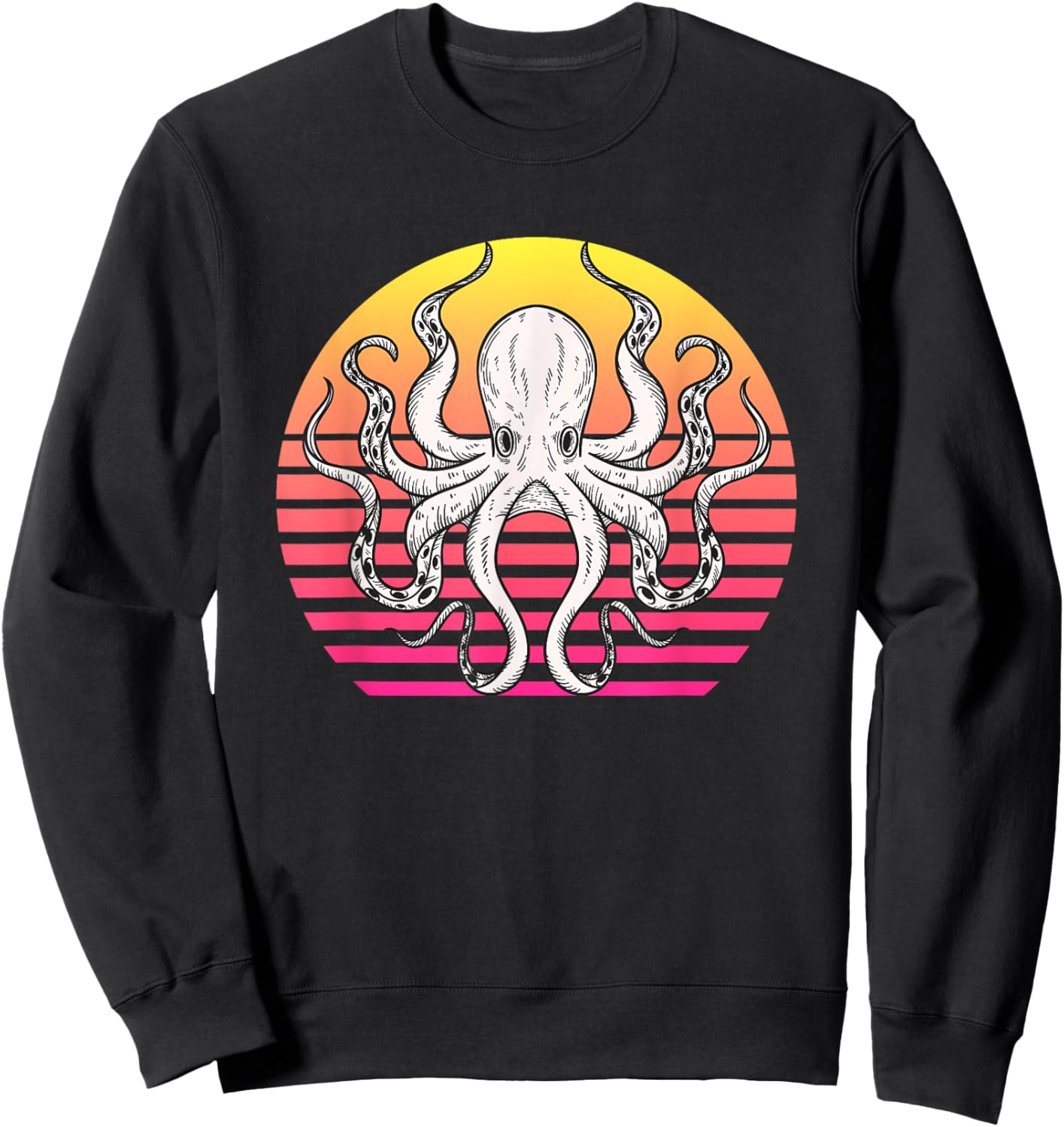 Octopus Retro Gift or Boys Sweatshirt - Sweatshirt | Black