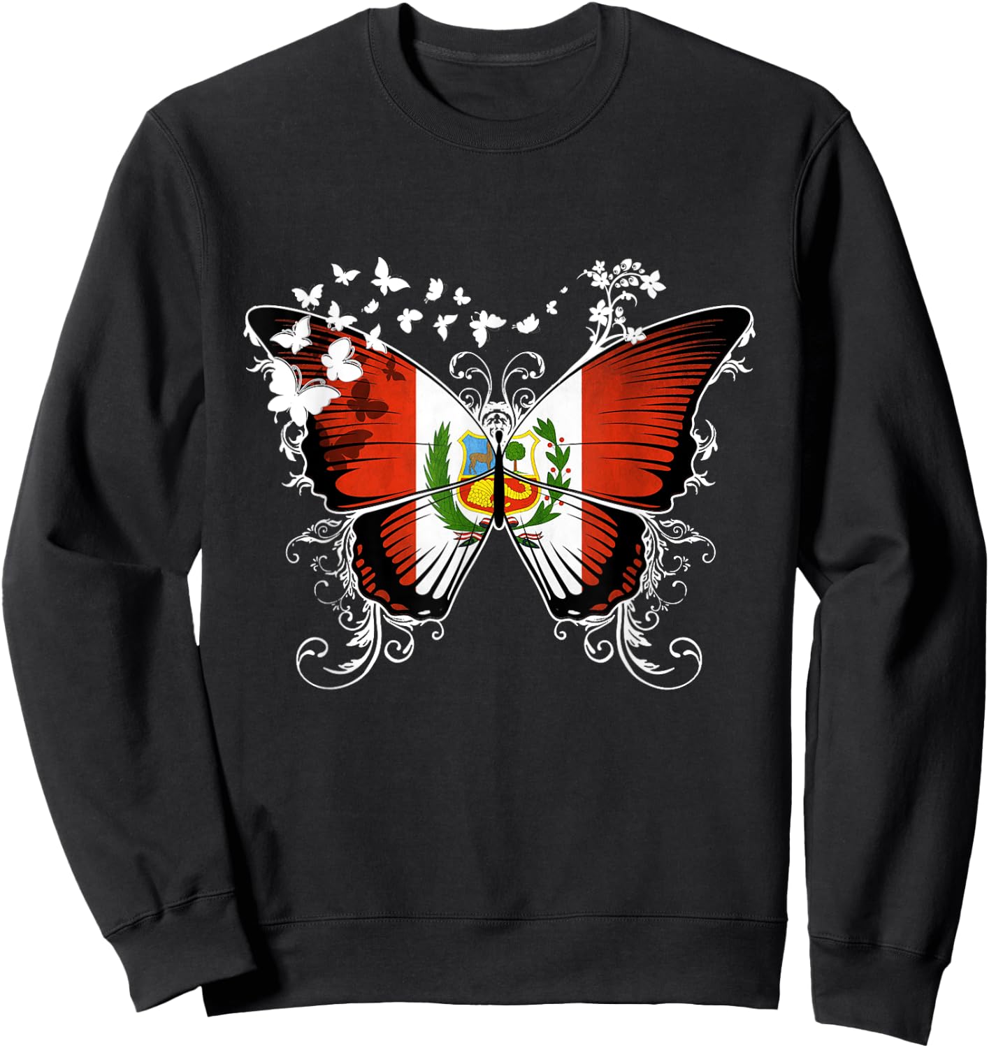 Peru Flag Peruvian Sweatshirt - Sweatshirt | Black