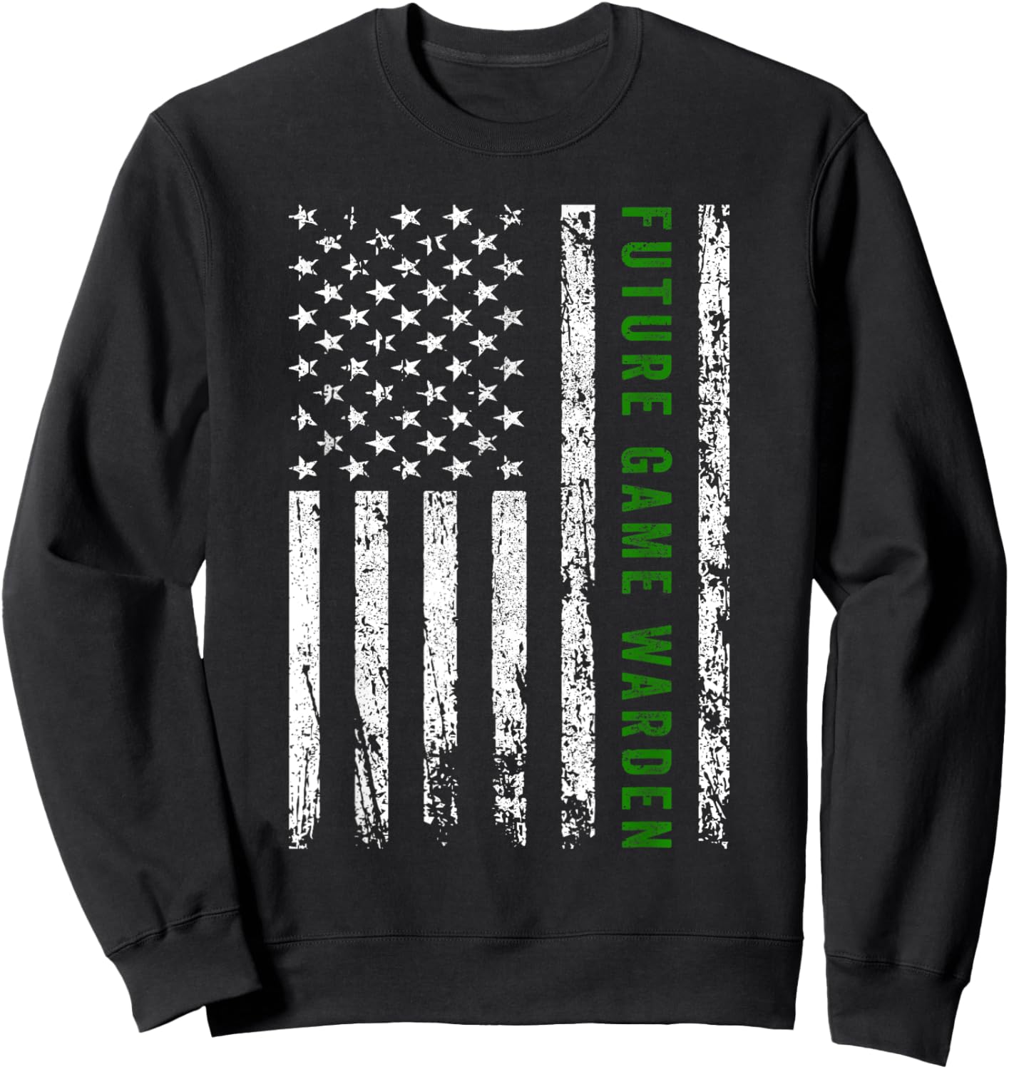 Future Game Warden Outfit Gift -Adults & Kids Black Animal-Themed Game Warden Small Short Sleeve Sweatshirt - Sweatshirt | Black