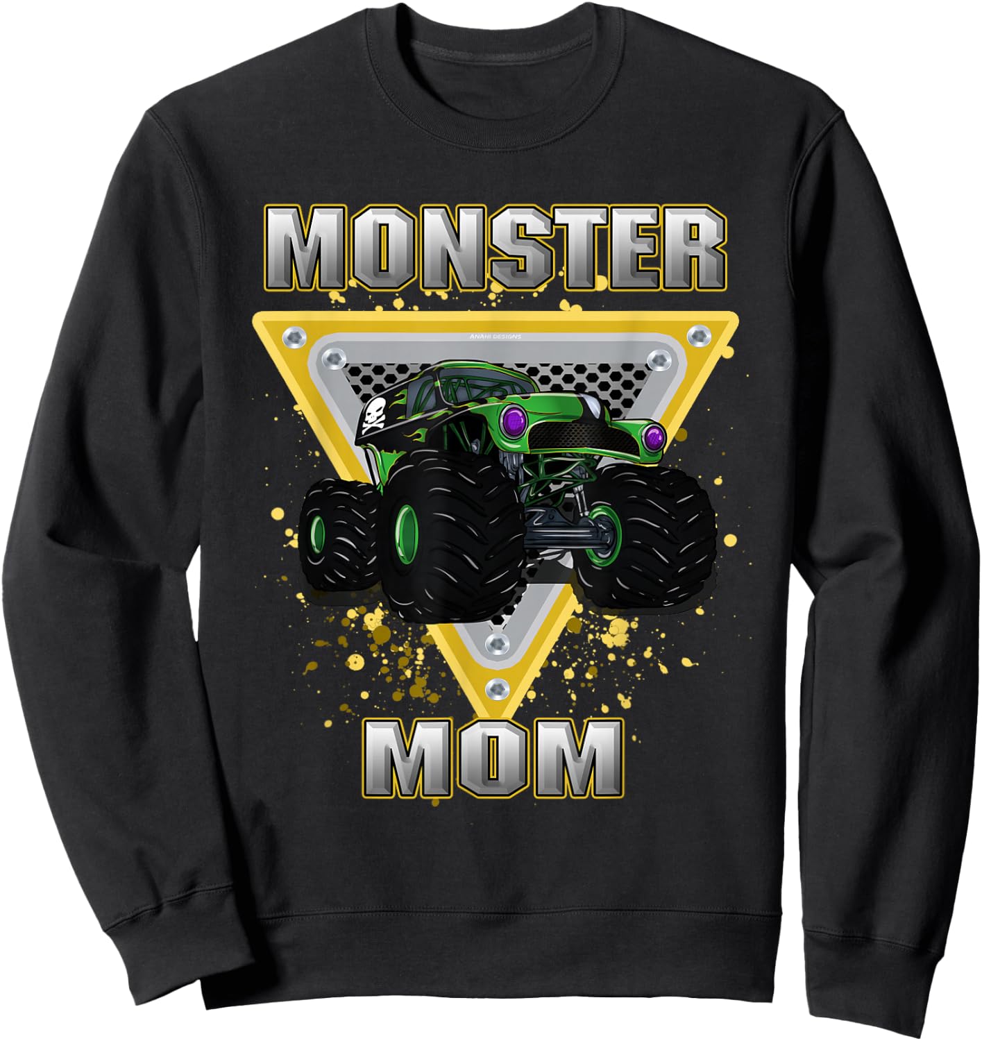 Monster Truck Mom Sweatshirt - Sweatshirt | Black