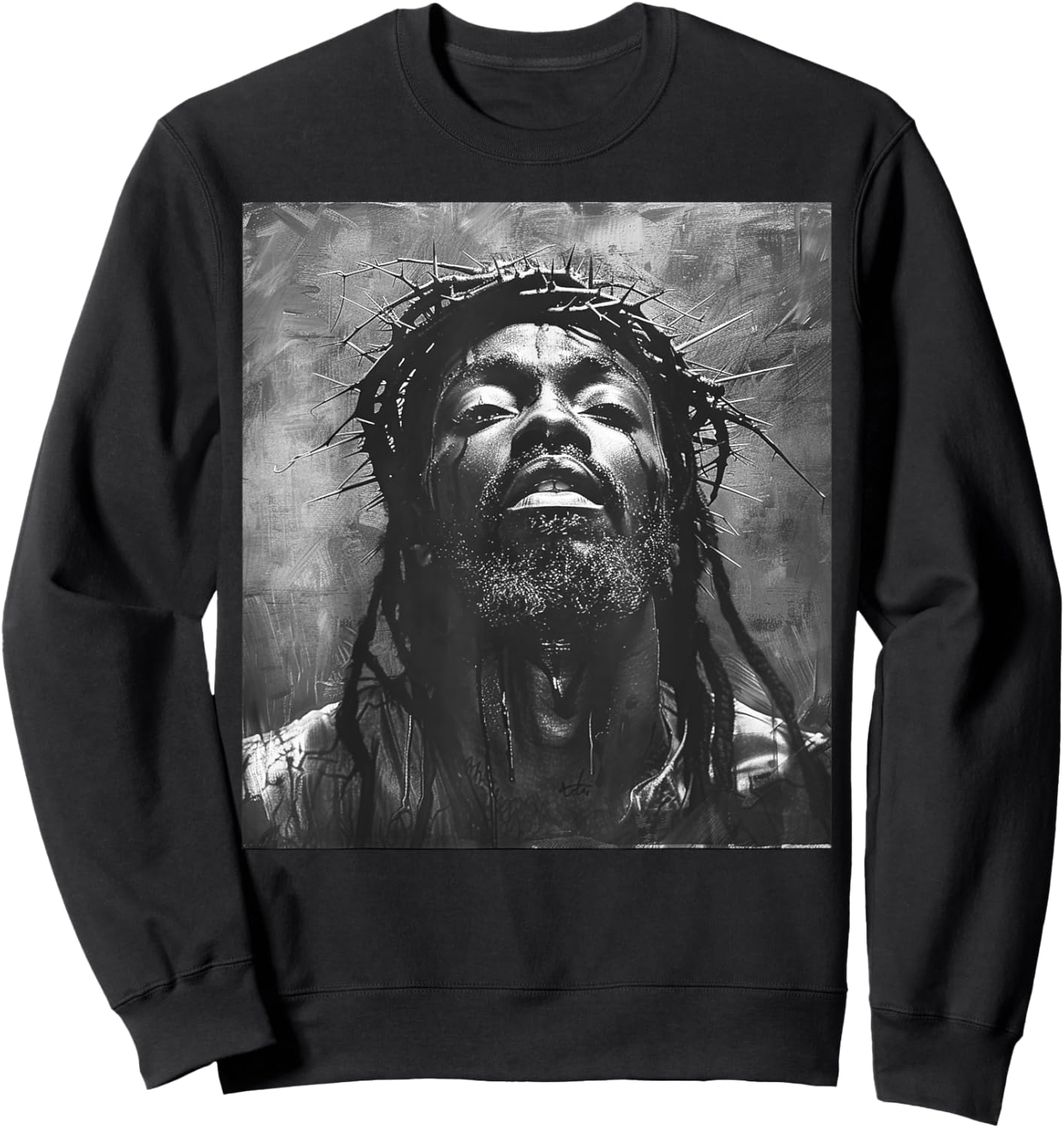 Black Jesus, Christianity, Church, Christ, Jesus Sweatshirt - Sweatshirt | Black