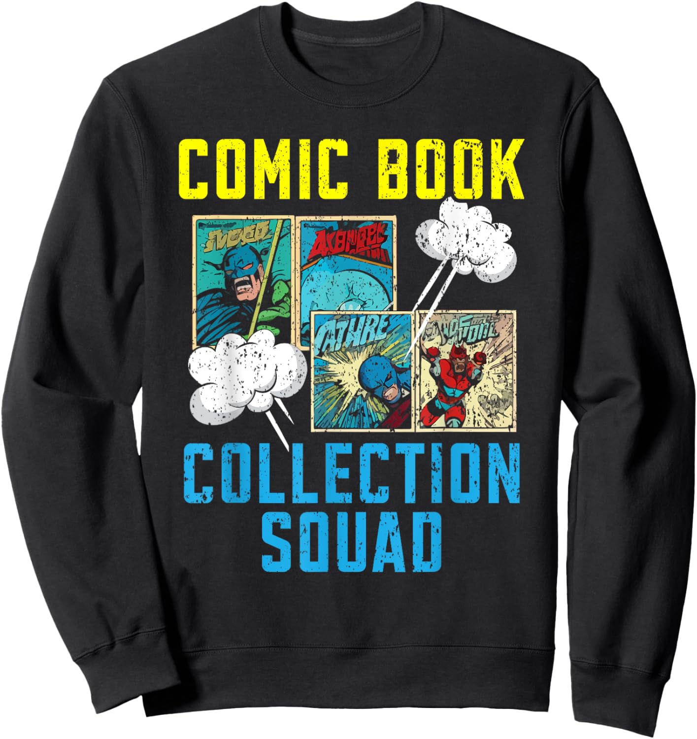 Comic Collector Comic Reader Reading Comic Books Sweatshirt - Sweatshirt | Black