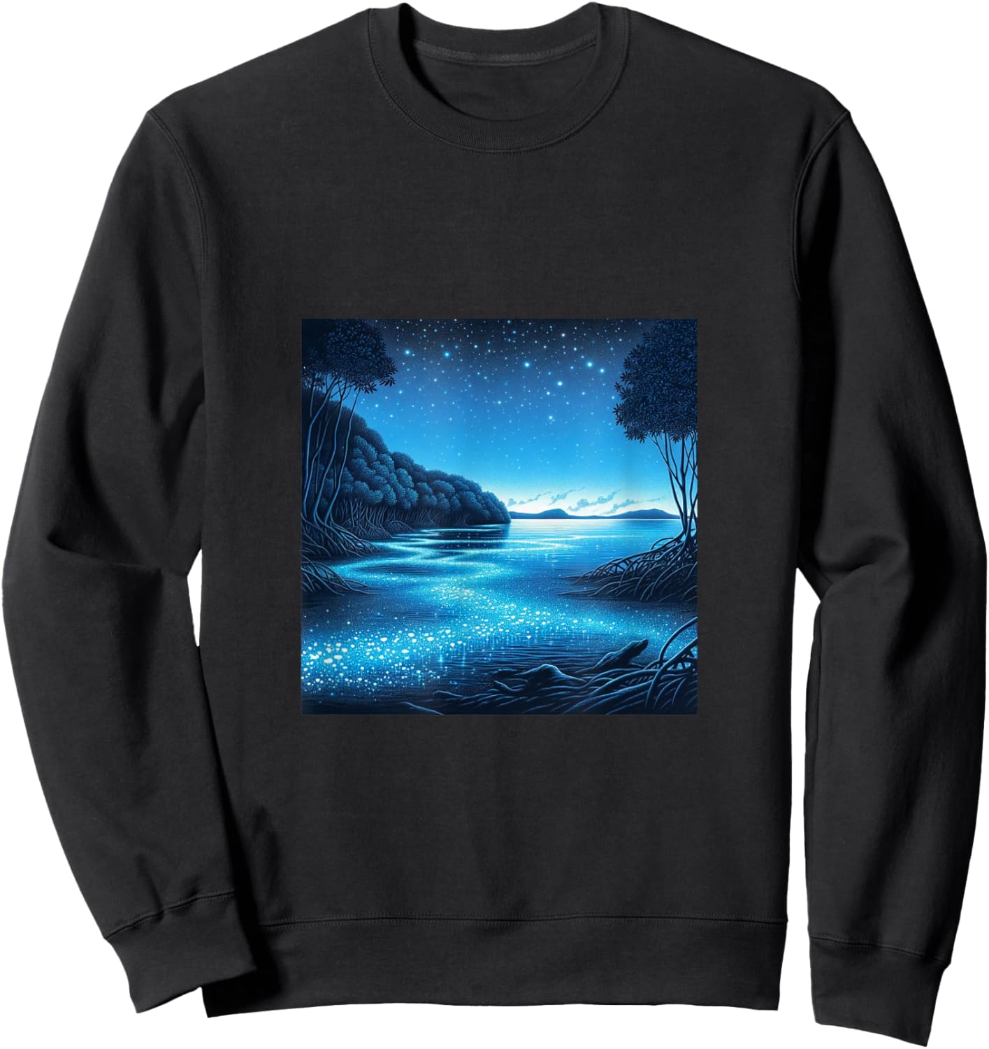 Puerto Rico's Bioluminescent Bays Sweatshirt - Sweatshirt | Black