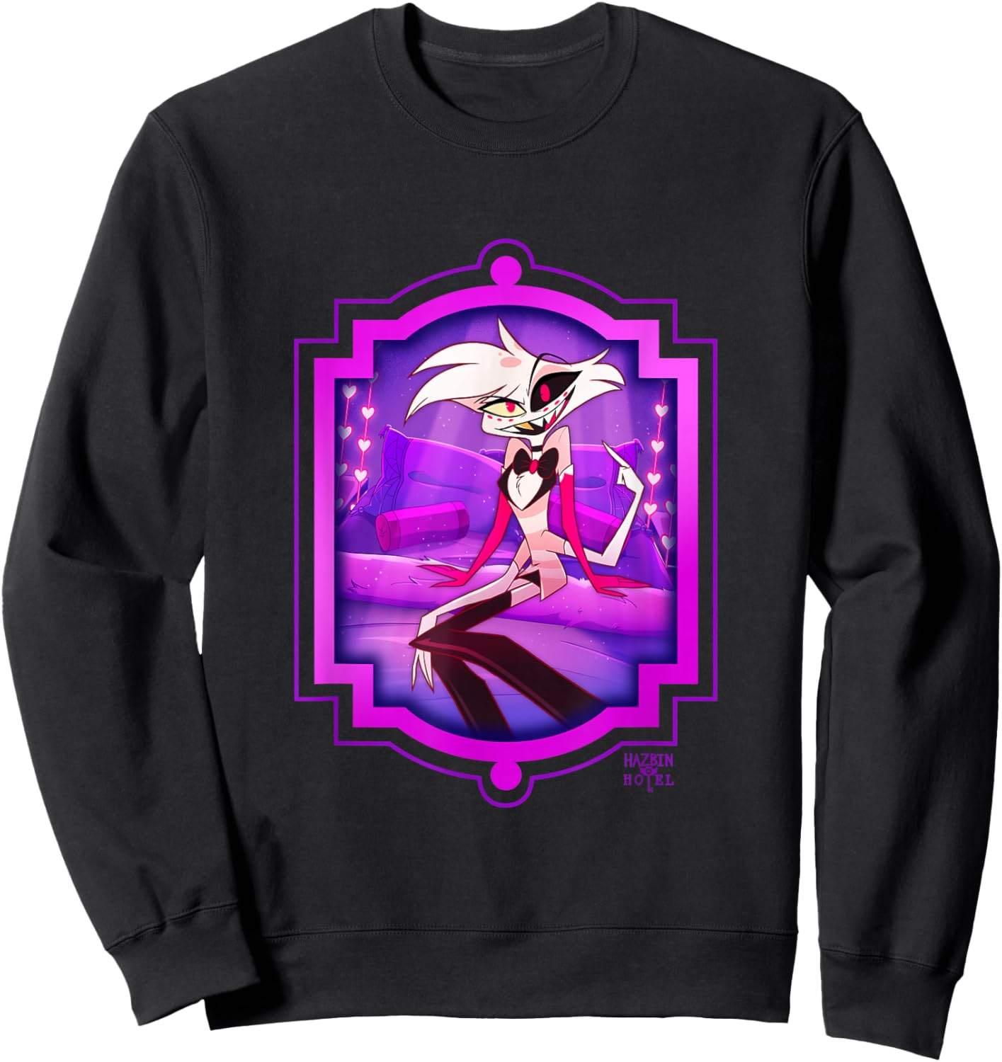 Hazbin Hotel - Angel Dust Sweatshirt - Sweatshirt | Black