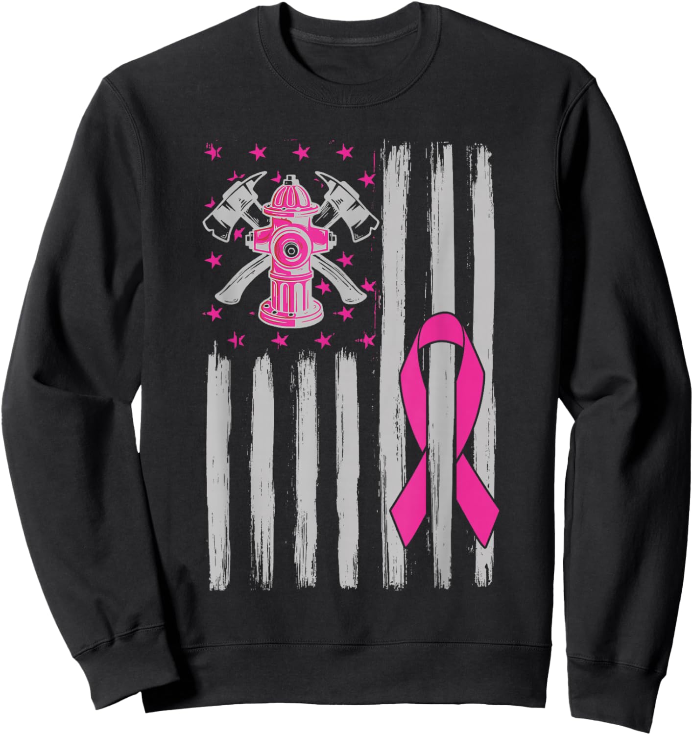 Firefighter Cancer Awareness Month Sweatshirt - Sweatshirt | Black