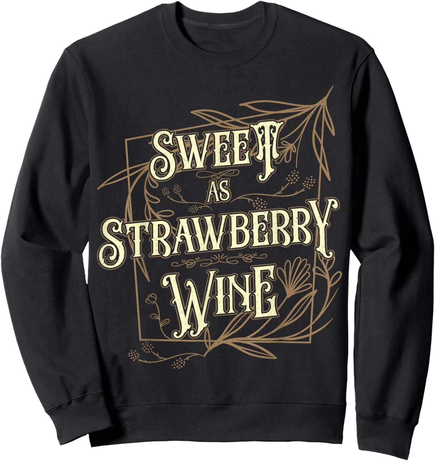 Couples Matching Vacation Outfit Sweet As Strawberry Wine Sweatshirt - Sweatshirt | Black