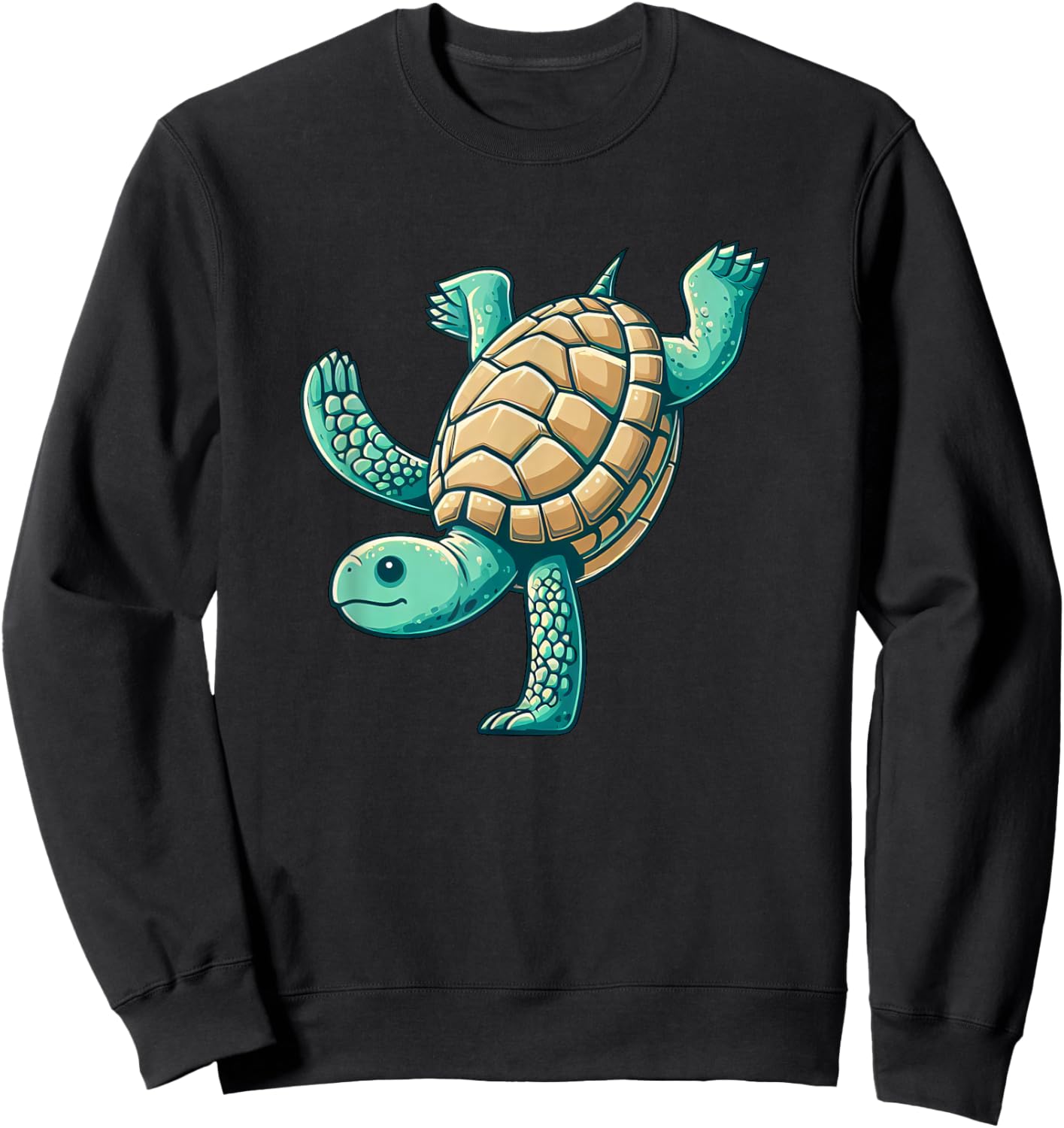 Turtle Handstand Flip Gymnastics Sweatshirt - Sweatshirt | Black