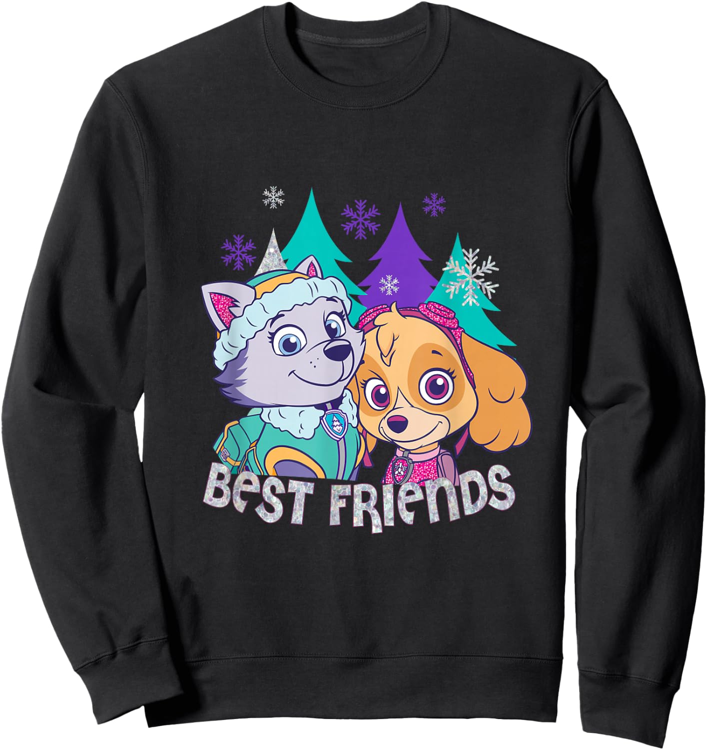 Paw Patrol Skye And Everest Best Friends Sweatshirt - Sweatshirt | Black