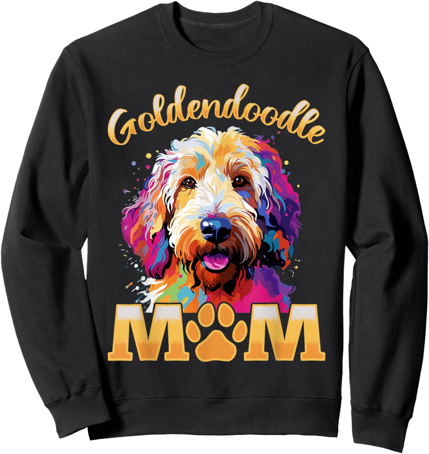 Goldendoodle Dog Breed Pet Goldendoodle Mom Men Women Girls Kids Sweatshirt - Sweatshirt | Black