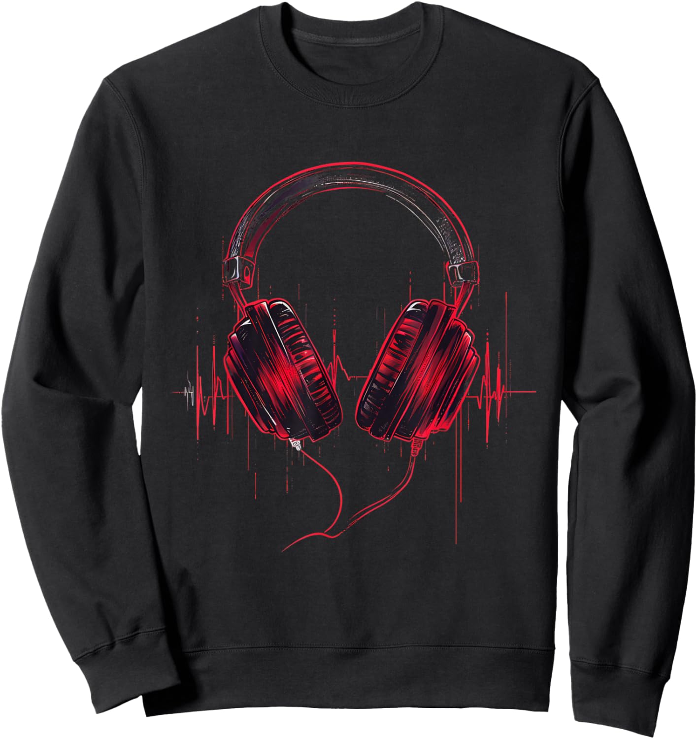 Turntable DJ Music Animals Black Music Themed DJ , , Small, Short Sleeve, Classic Fit, Imported, Polyester 100% Sweatshirt - Sweatshirt | Black
