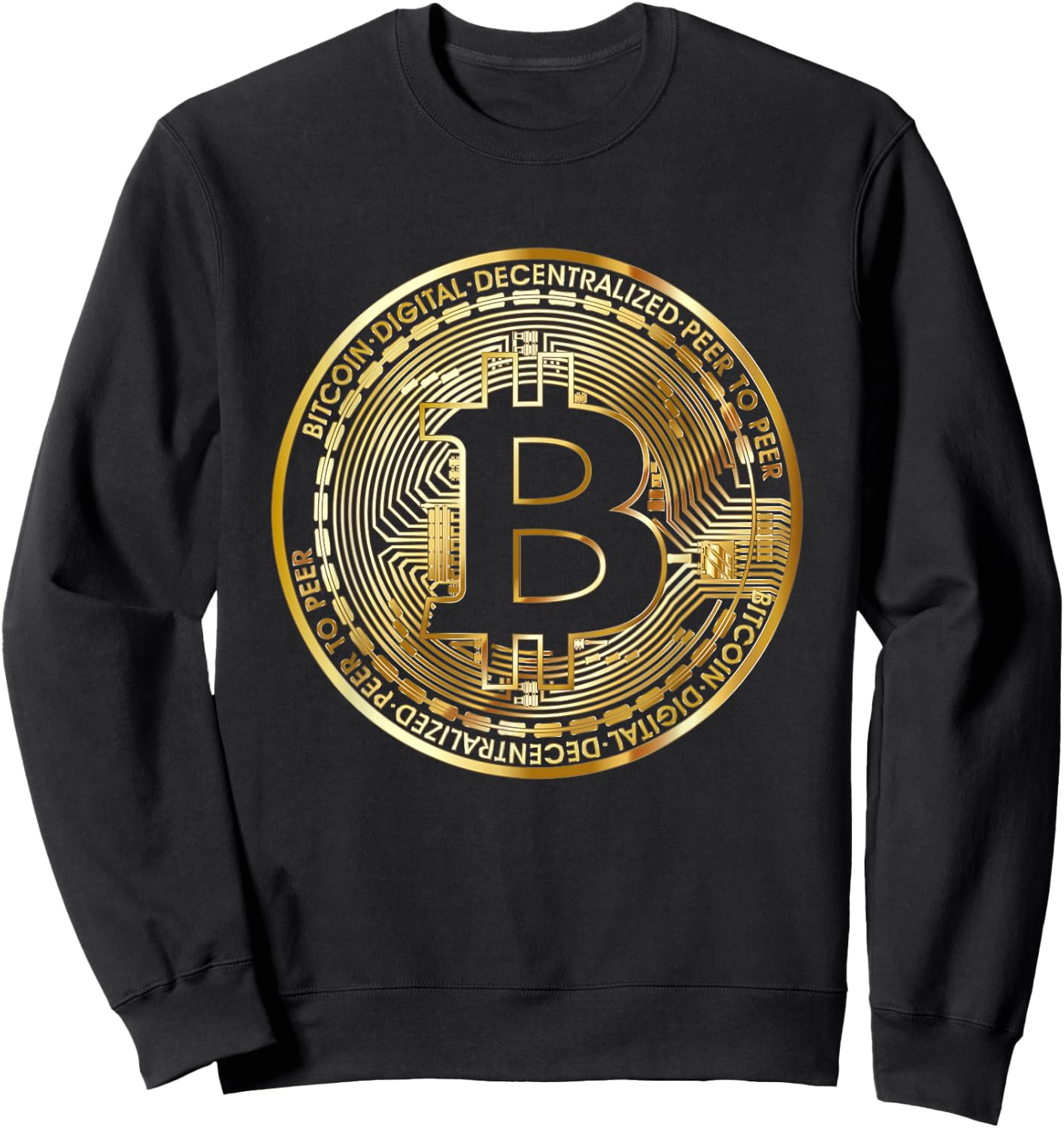 Bitcoin BTC Coin Crypto Trader #bitcoin Future Freedom Gift Sweatshirt - Sweatshirt | Black