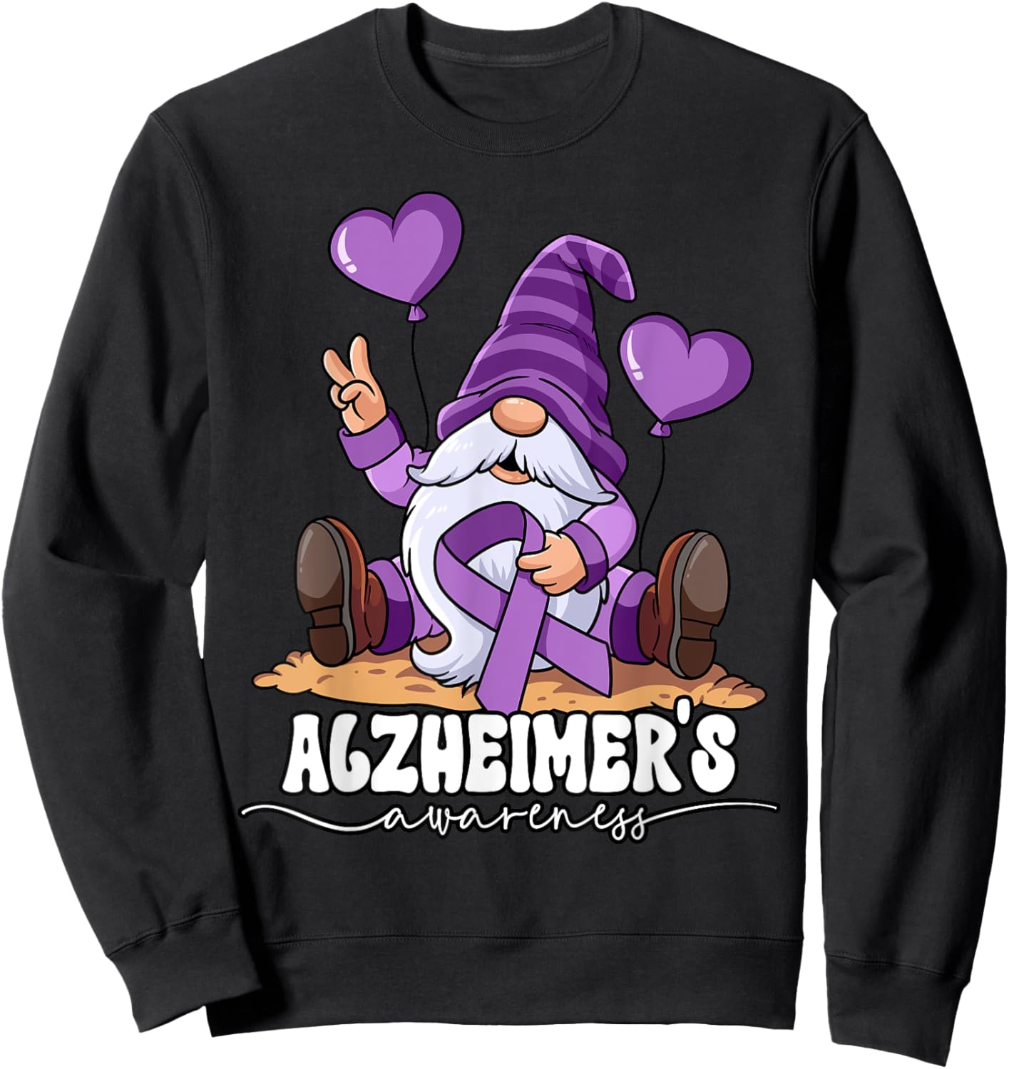 Alzheimer's Awareness Sweatshirt - Sweatshirt | Black