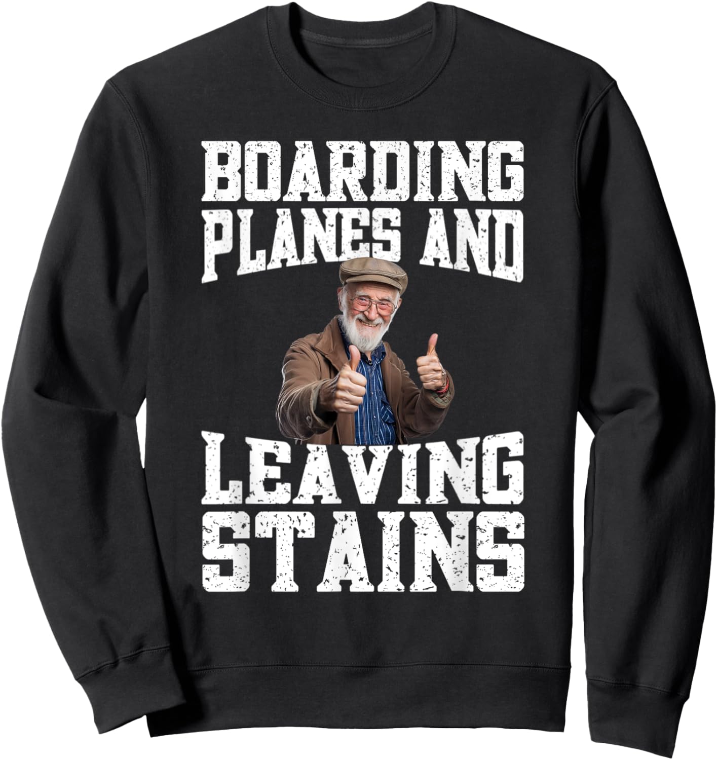 Funny Inappropriate Vacation Design Embarrassing Airport , Small, Black Sweatshirt - Sweatshirt | Black