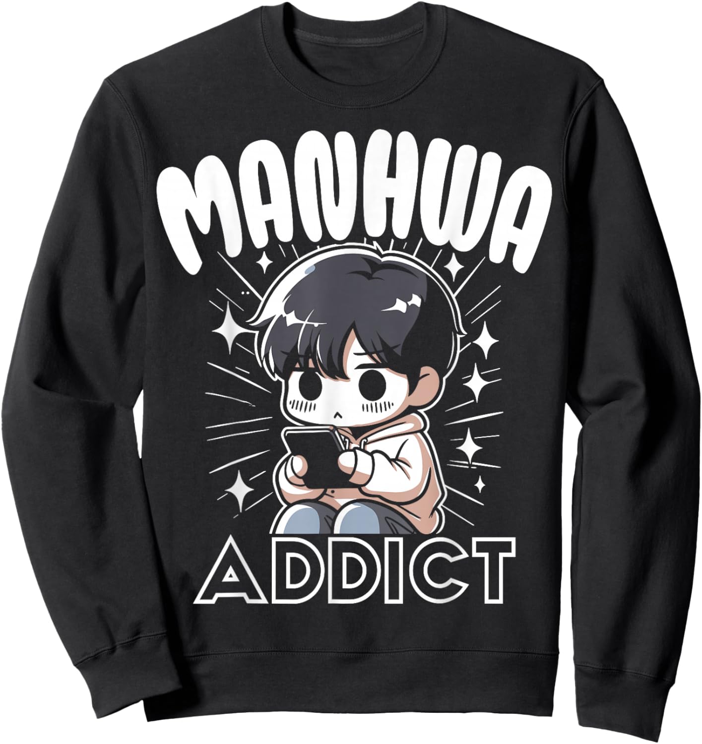 Gift graphic design for manhwa addicted fan Sweatshirt - Sweatshirt | Black