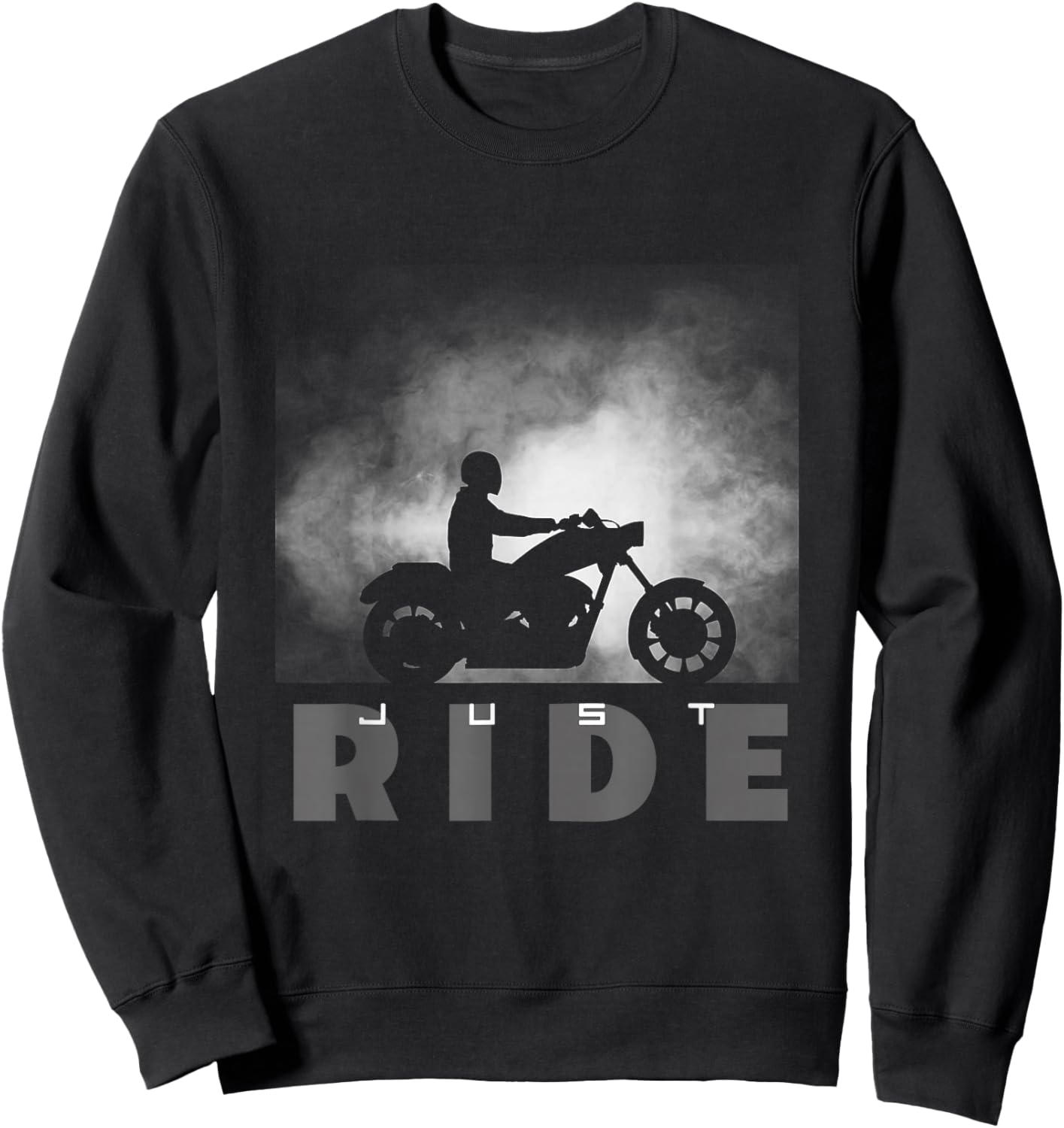 Just Ride Motorcycle Apparel - Biker Motorcycle Sweatshirt - Sweatshirt | Black