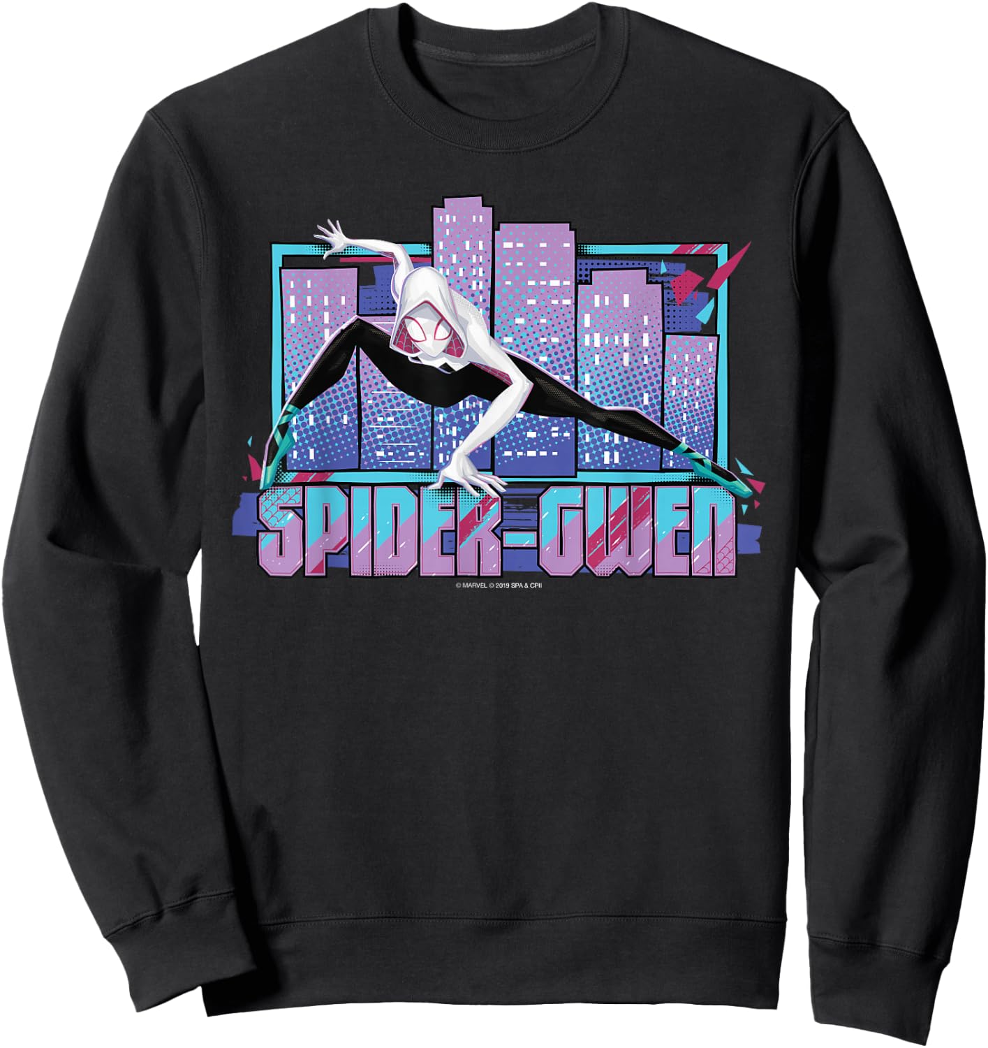 Marvel Spider-Man Into The Spider-Verse Spider-Gwen Sweatshirt - Sweatshirt | Black