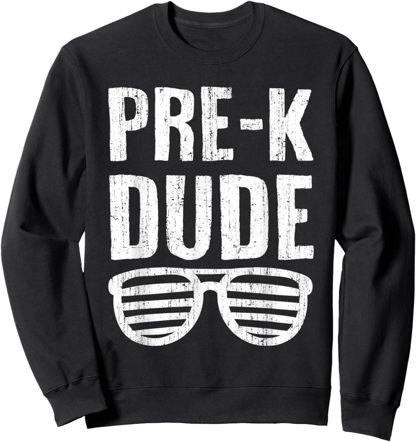 Pre-K Dude Funny First Day Of School Boys Kids Sweatshirt - Sweatshirt | Black