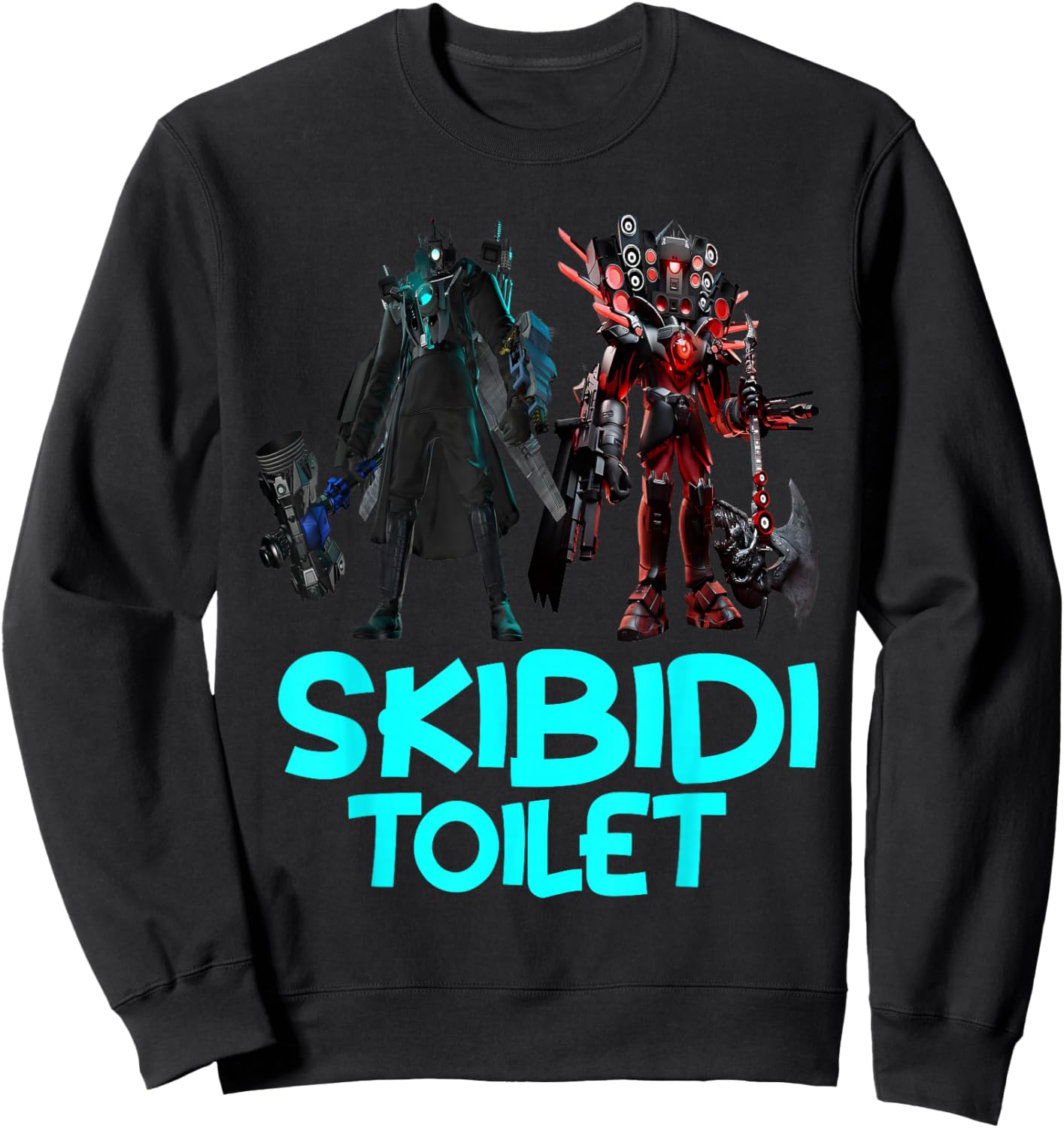 Birthday Boy Gifts for Kids, Adults Skibidi toilet Sweatshirt - Sweatshirt | Black