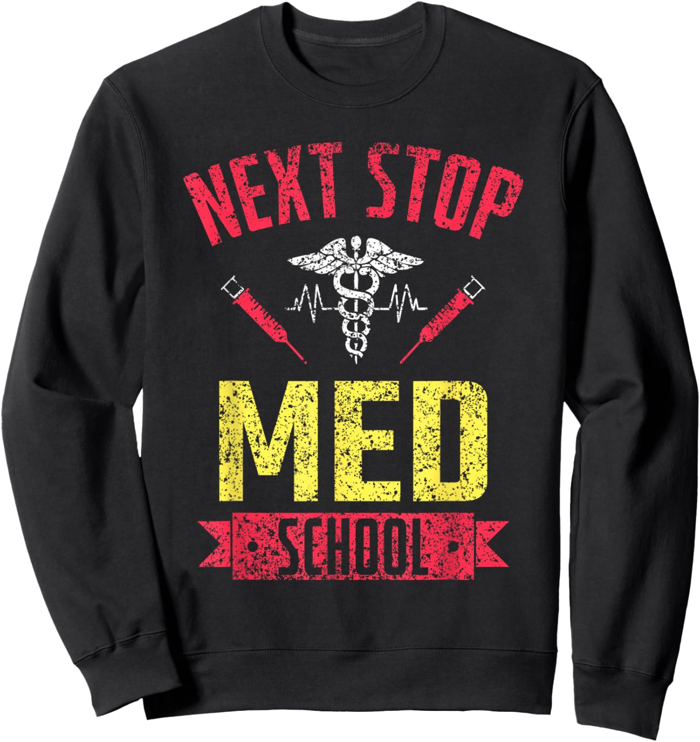 Next stop: Medical Study Medical Student Sweatshirt - Sweatshirt | Black