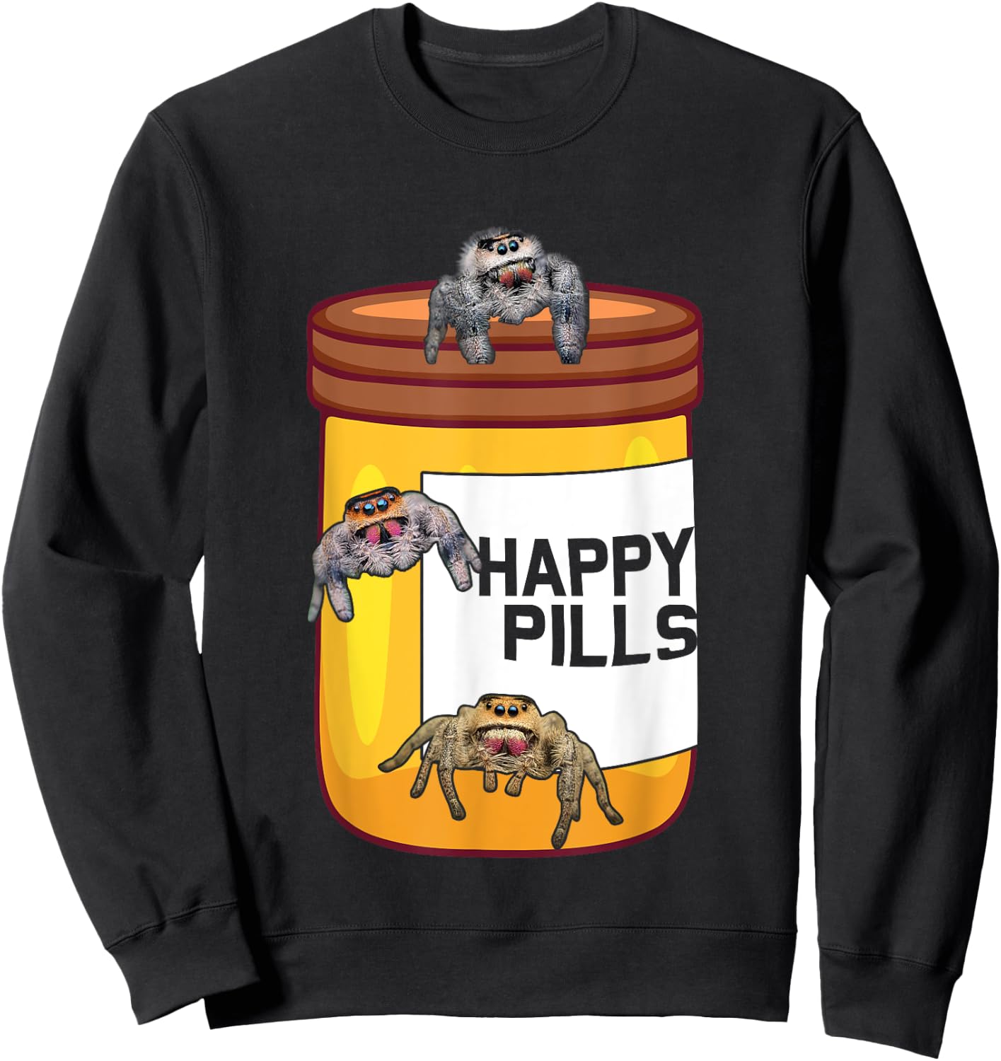 Classic Jumping Spiders Collector Exotic Pet Owner Lifestyle Sweatshirt - Sweatshirt | Black