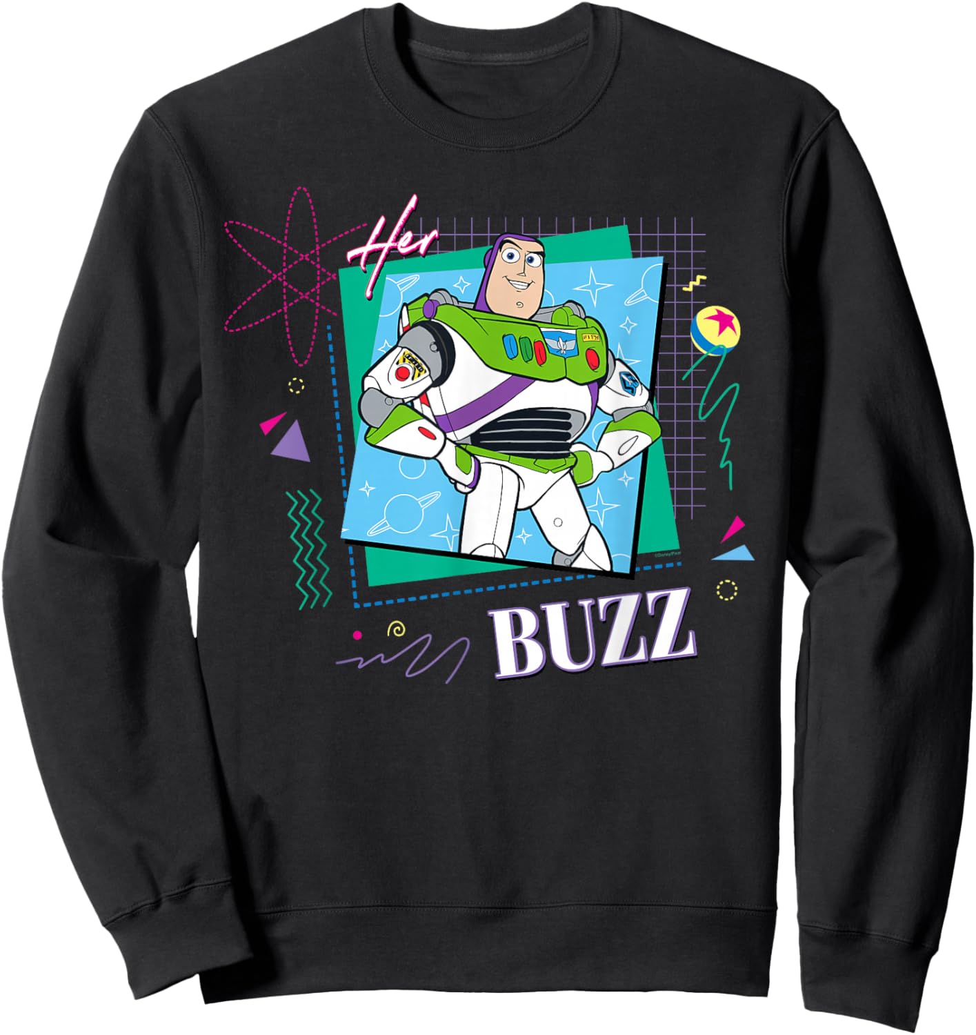 Disney and Pixar's Toy Story Couples Matching Her Buzz Sweatshirt - Sweatshirt | Black