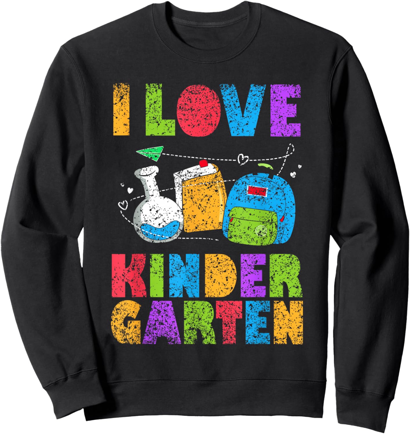 Ich Liebe Den Kindergarten Children's Boys Nursery Sweatshirt - Sweatshirt | Black
