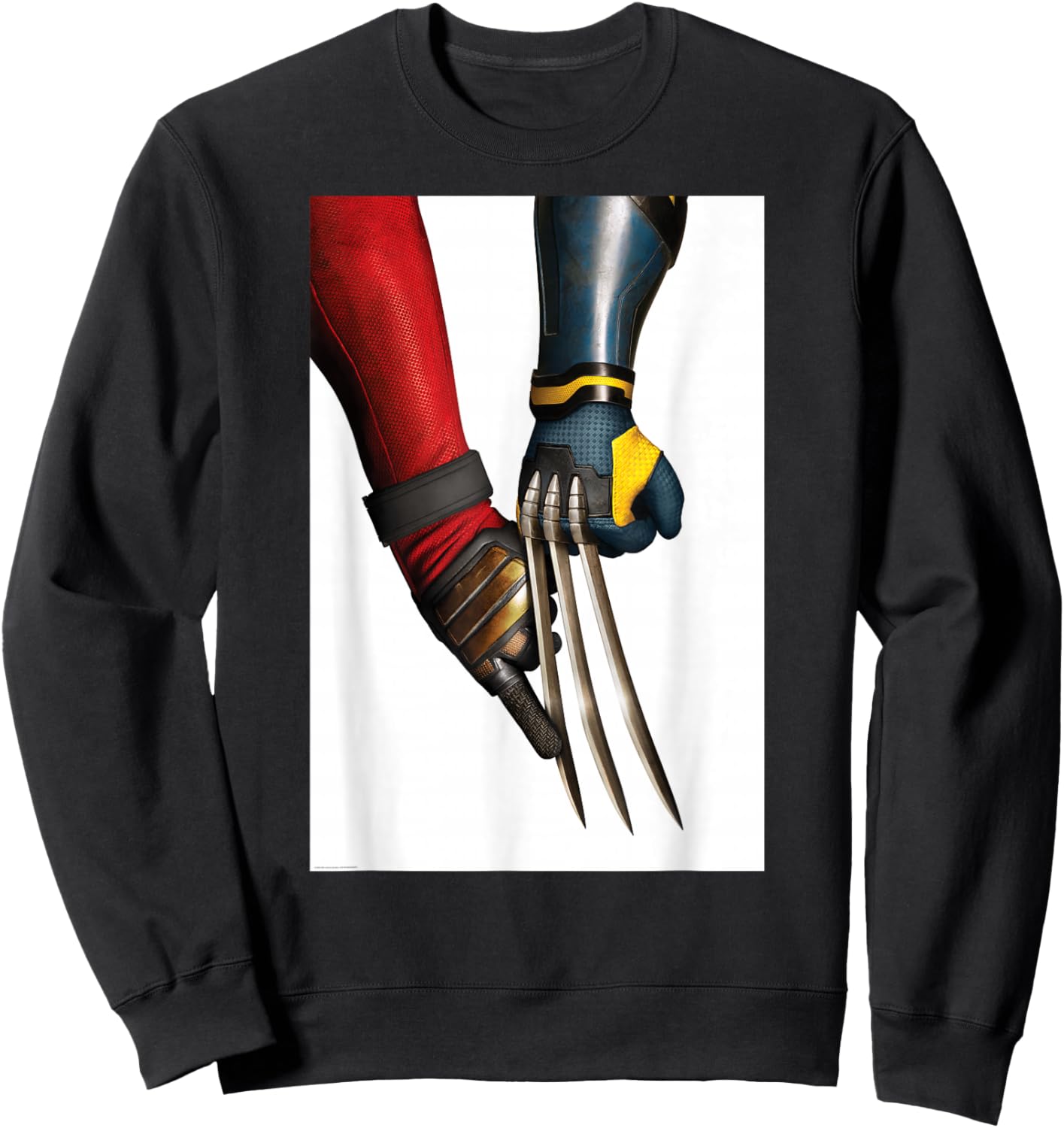 Marvel Studios Deadpool & Wolverine Claw Touch Poster Sweatshirt - Sweatshirt | Black