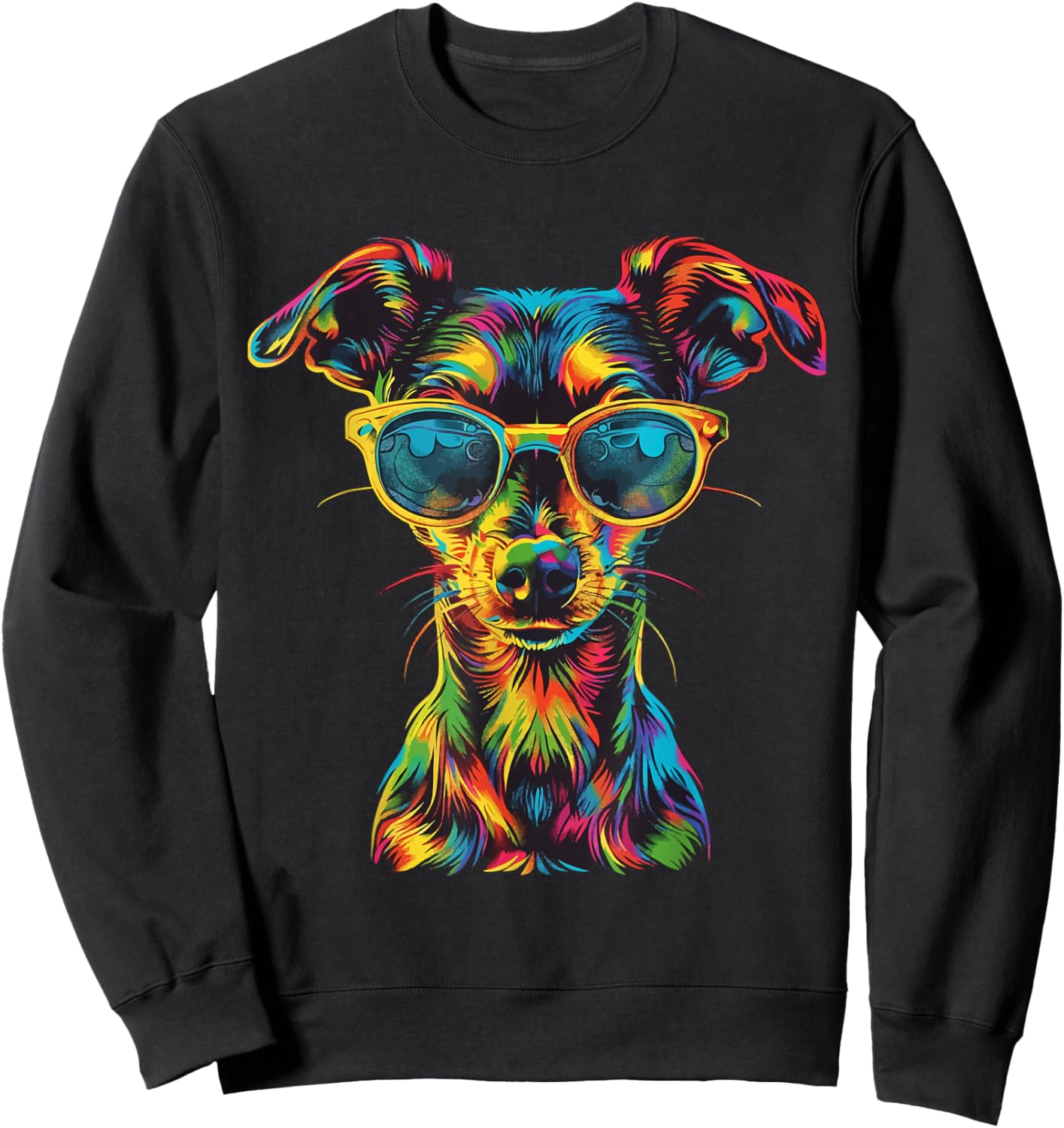 Chiweenie Lovers Design Pop Art Funny Chiweenie Dog Sweatshirt - Sweatshirt | Black