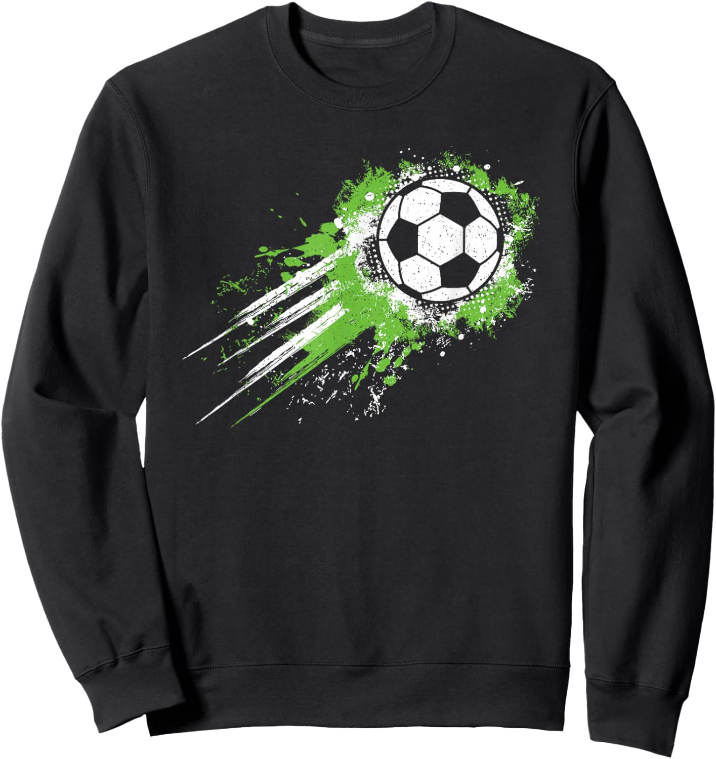 Soccer Ball Vintage Soccer Player Men Boys Kids Sweatshirt - Sweatshirt | Black