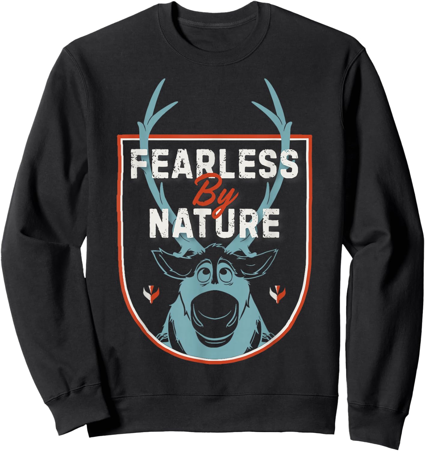 Disney Frozen 2 Sven Fearless By Nature Crest Sweatshirt - Sweatshirt | Black