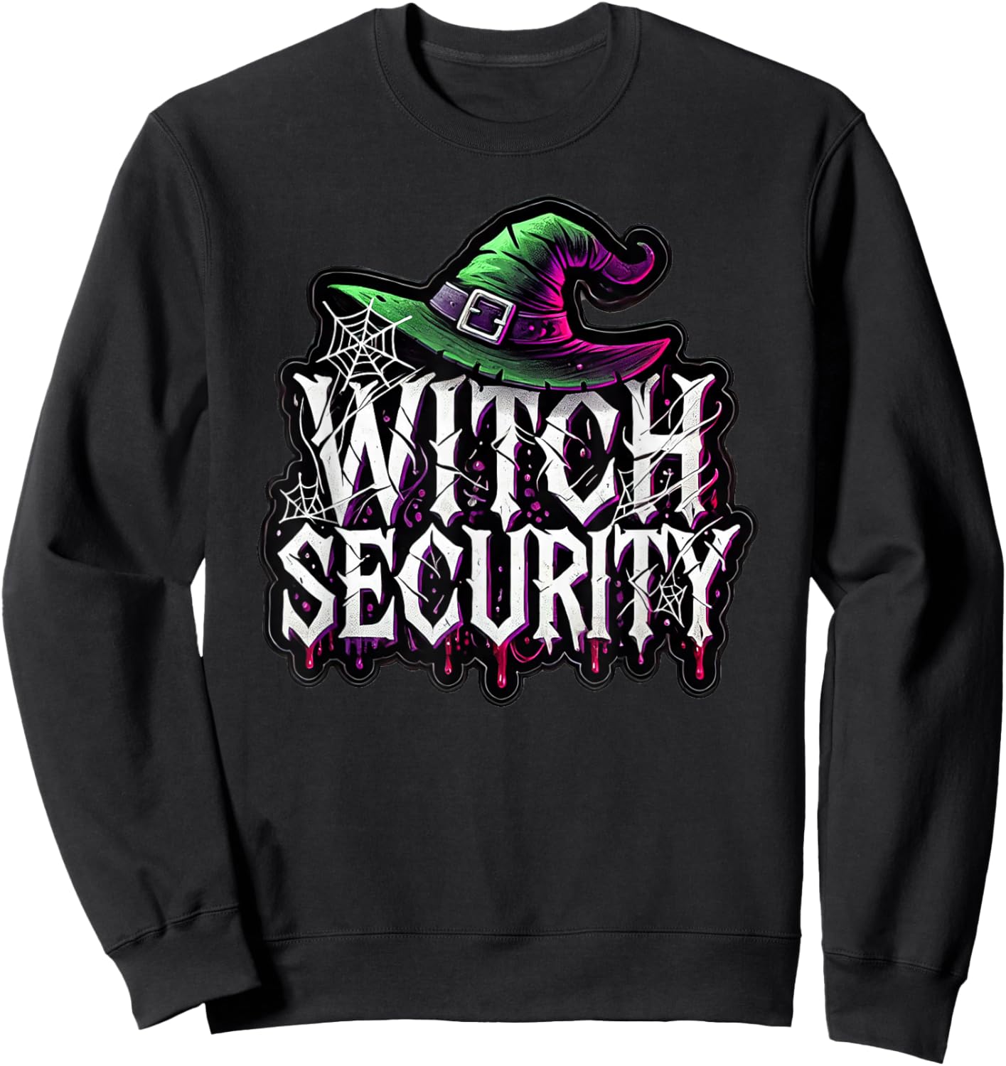 Witch Security Easy Husband of Witches Costume Fun Boyfriend Sweatshirt - Sweatshirt | Black