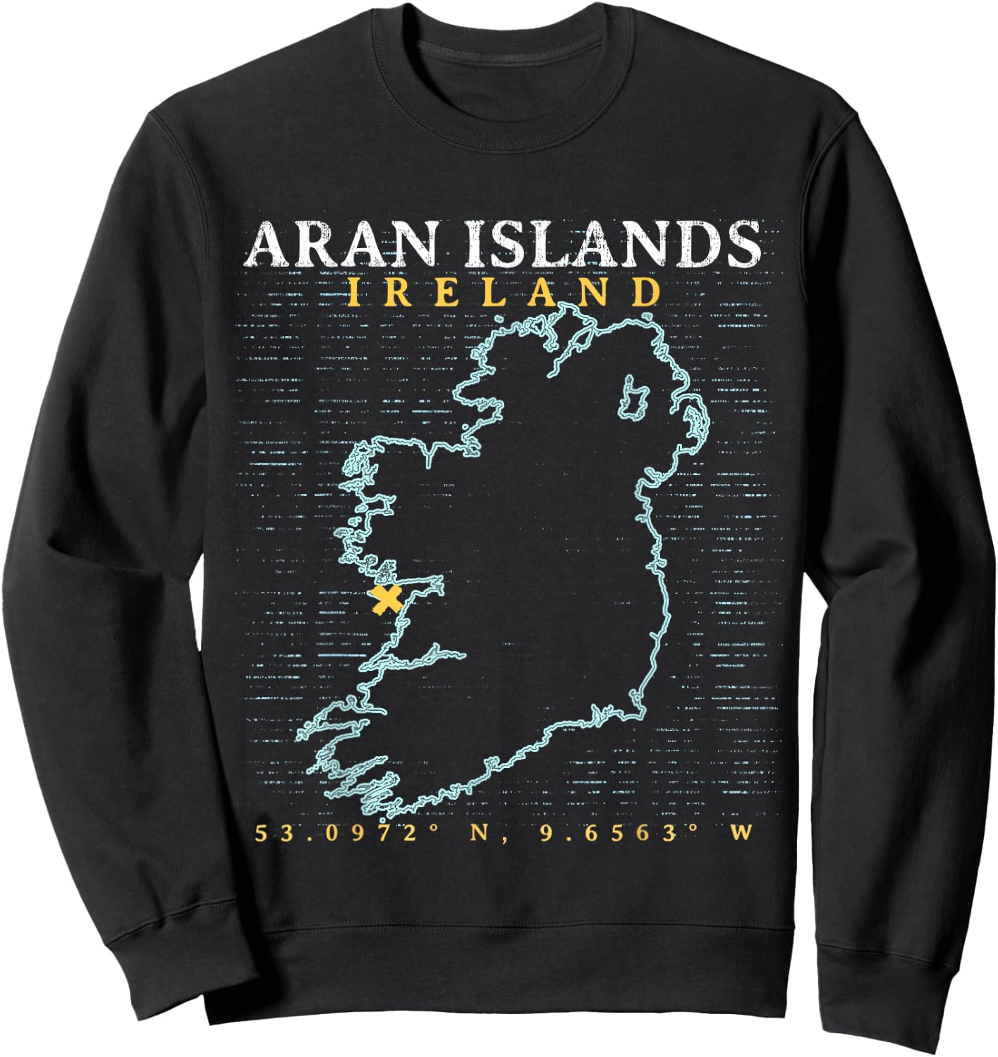 Aran Islands Ireland Sweatshirt - Sweatshirt | Black