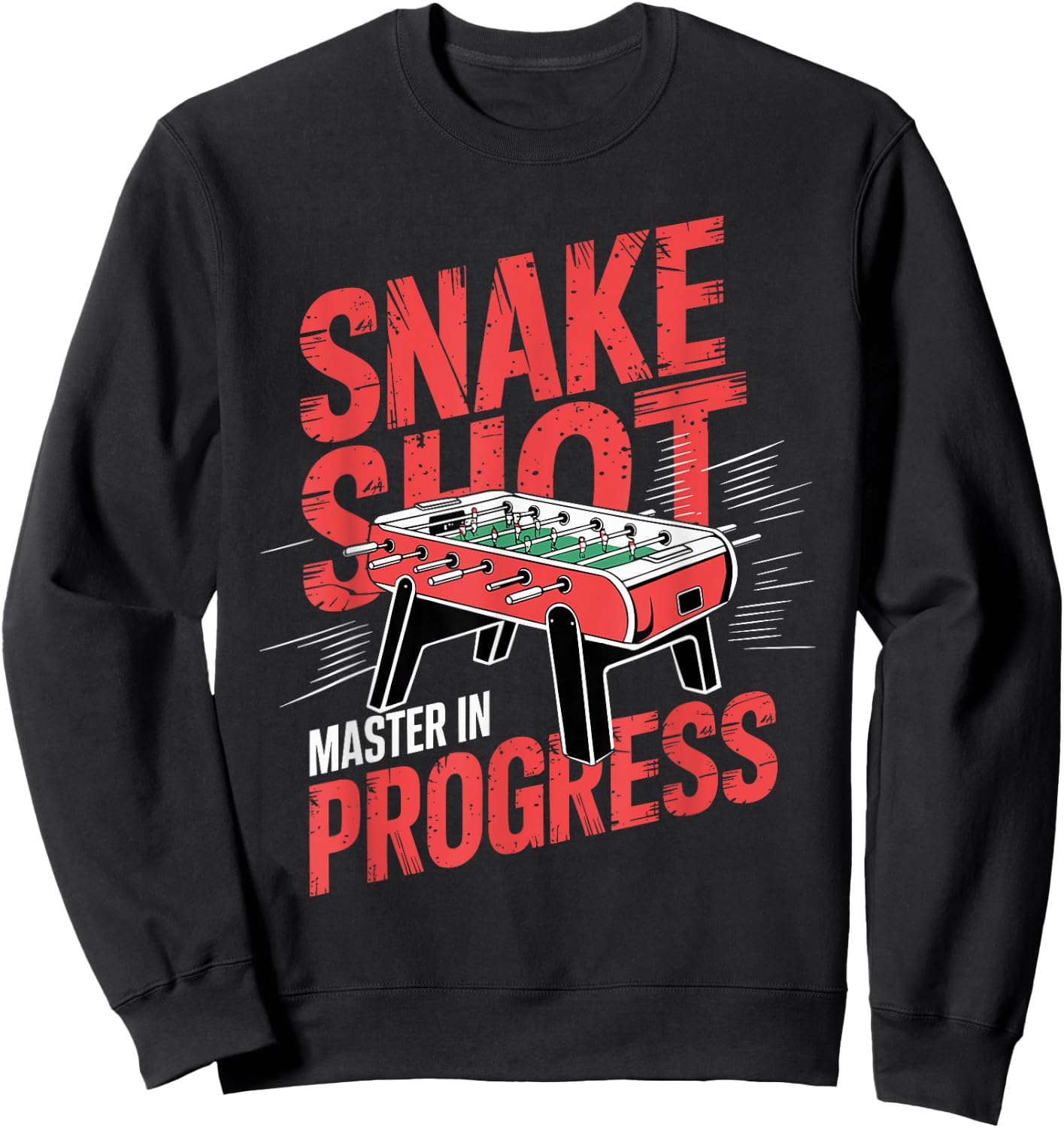 Funny Table Soccer Foosball Snakeshot Master Sweatshirt - Sweatshirt | Black