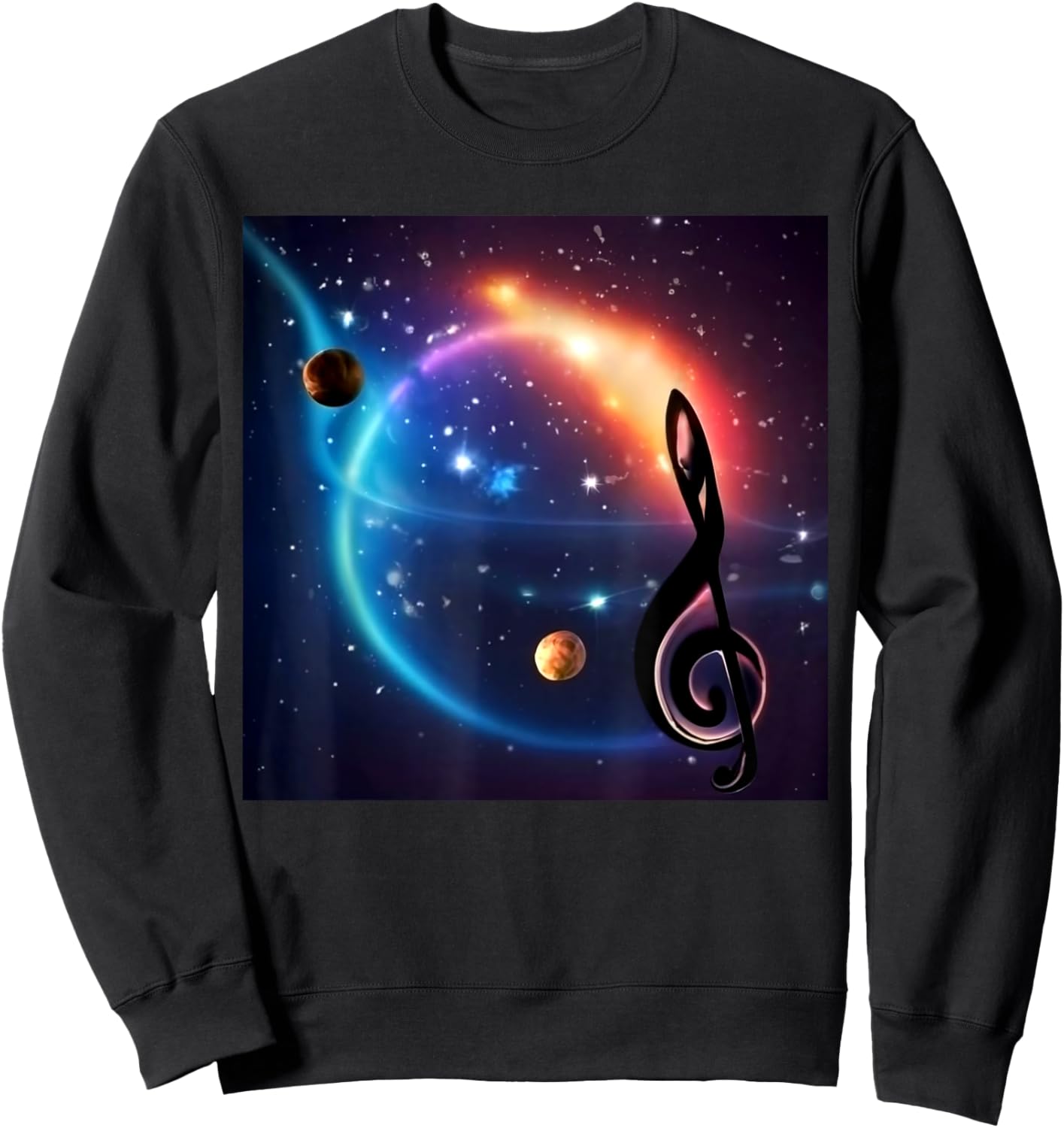 Music Galaxy Sweatshirt - Sweatshirt | Black