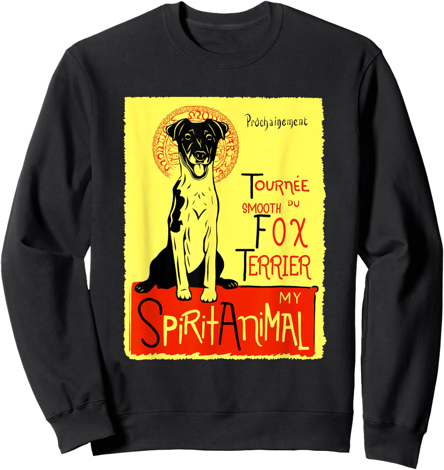 Cute Smooth Haired Fox Terrier Dog Smooth Fox Terrier Gift Sweatshirt - Sweatshirt | Black