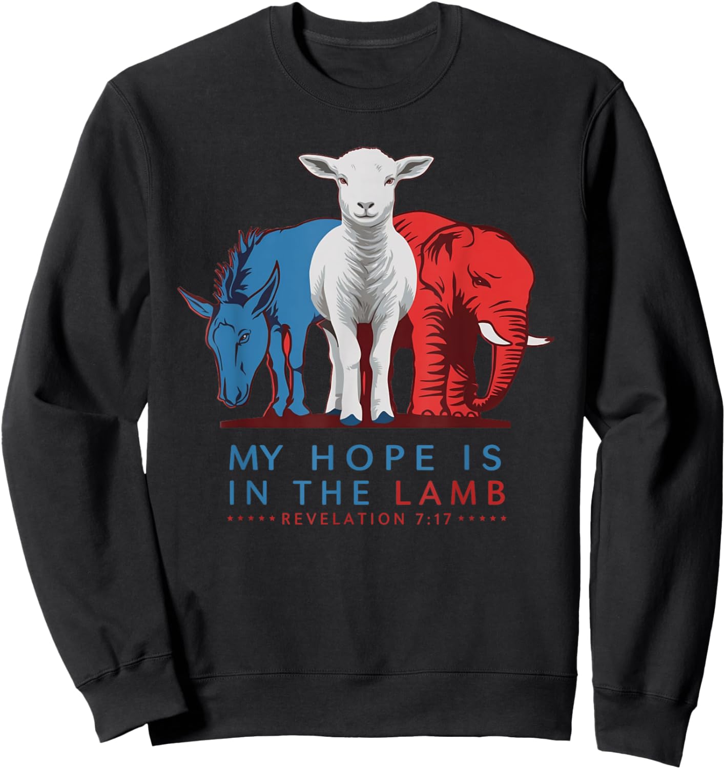 My Hope Is In The Lamb, Christian Political, Jesus 2024 Sweatshirt - Sweatshirt | Black