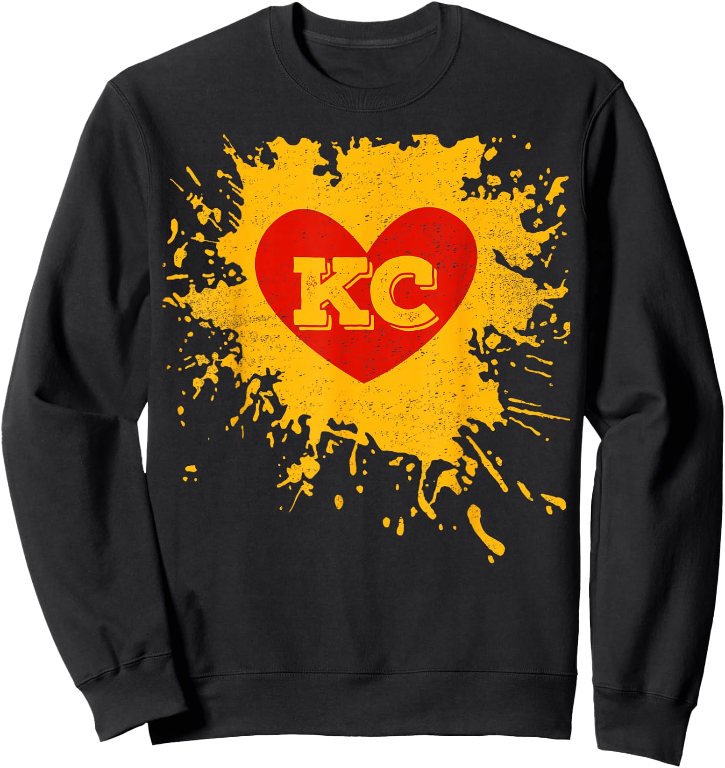 I Love Kansas City Heart 2021 I Heart KC Sweatshirt - Sweatshirt | Black
