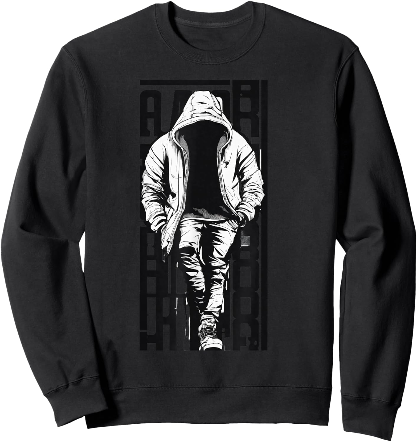 Rapper Graphic Hip Hop T Shirt Streetwear Men Sweatshirt - Sweatshirt | Black