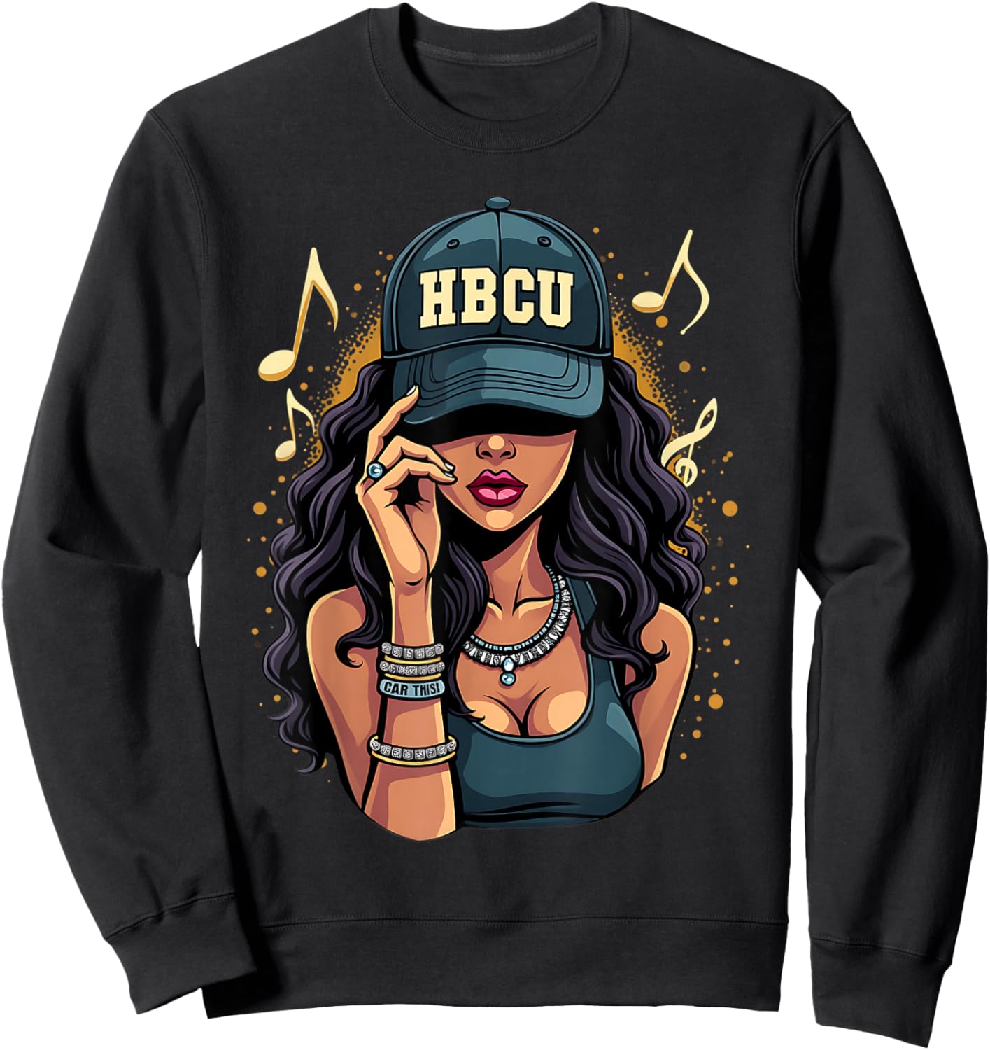 Beautiful Black Women HBCU black history month Sweatshirt - Sweatshirt | Black