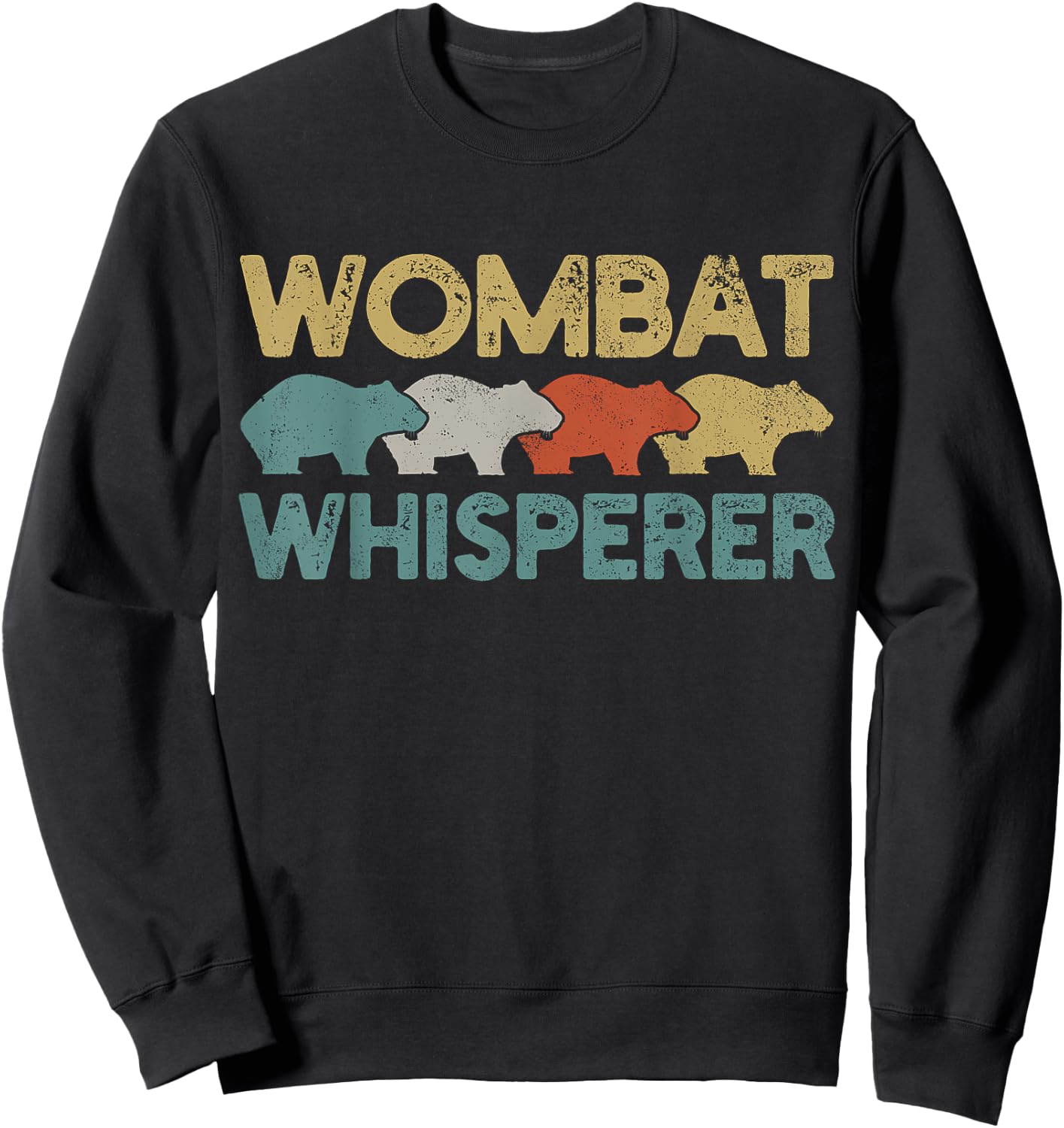 Wombat Retro Sweatshirt - Sweatshirt | Black