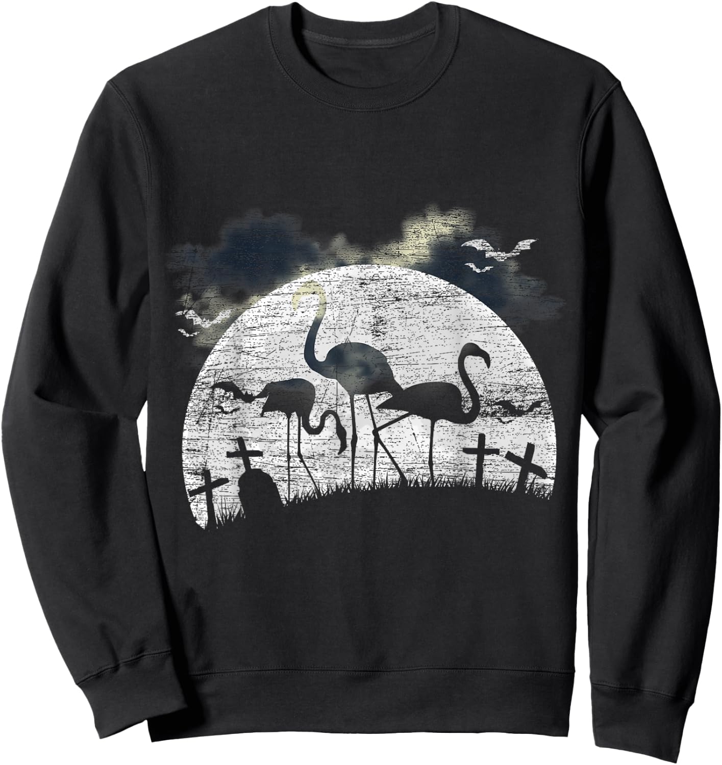 Halloween Flamingo Sweatshirt - Sweatshirt | Black