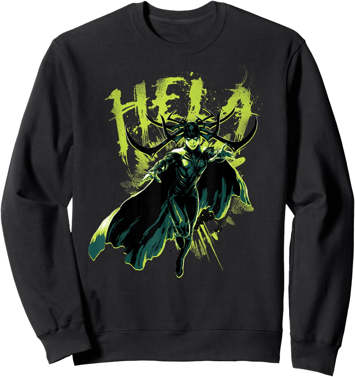 Marvel Hela Thor Ragnarok Goddess of Death Sweatshirt - Sweatshirt | Black